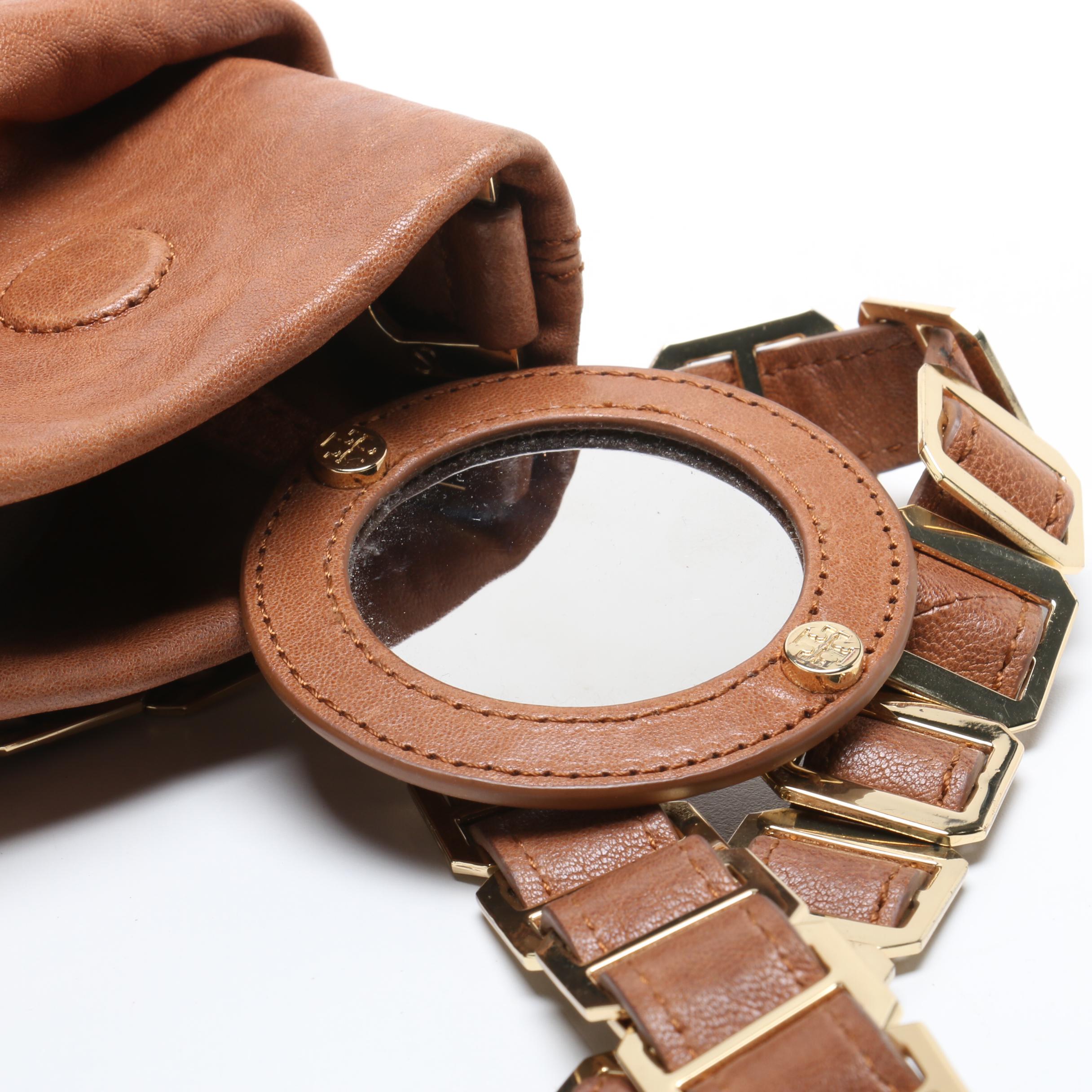 Tory Burch Brown Leather Shoulder Bag