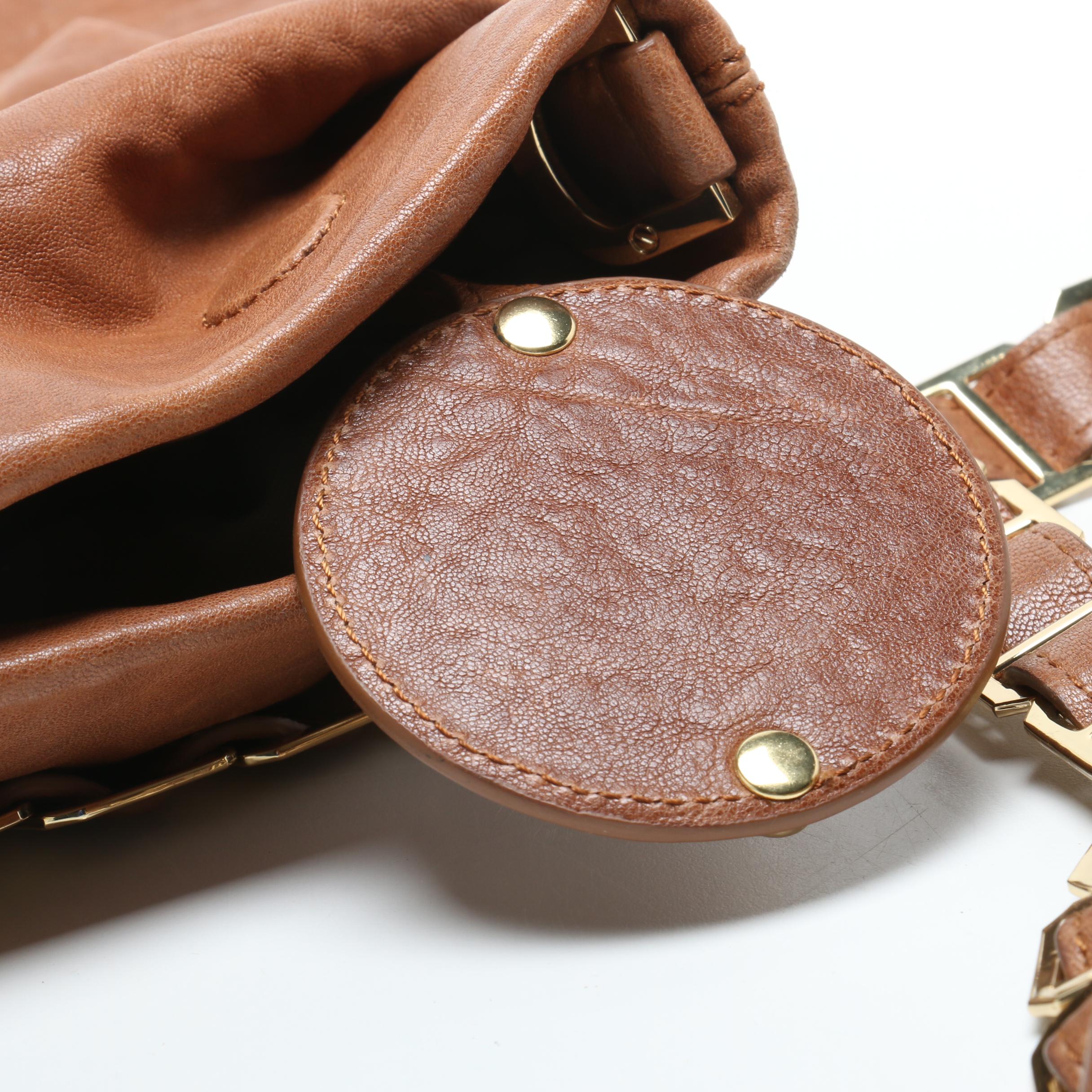 Tory Burch Brown Leather Shoulder Bag