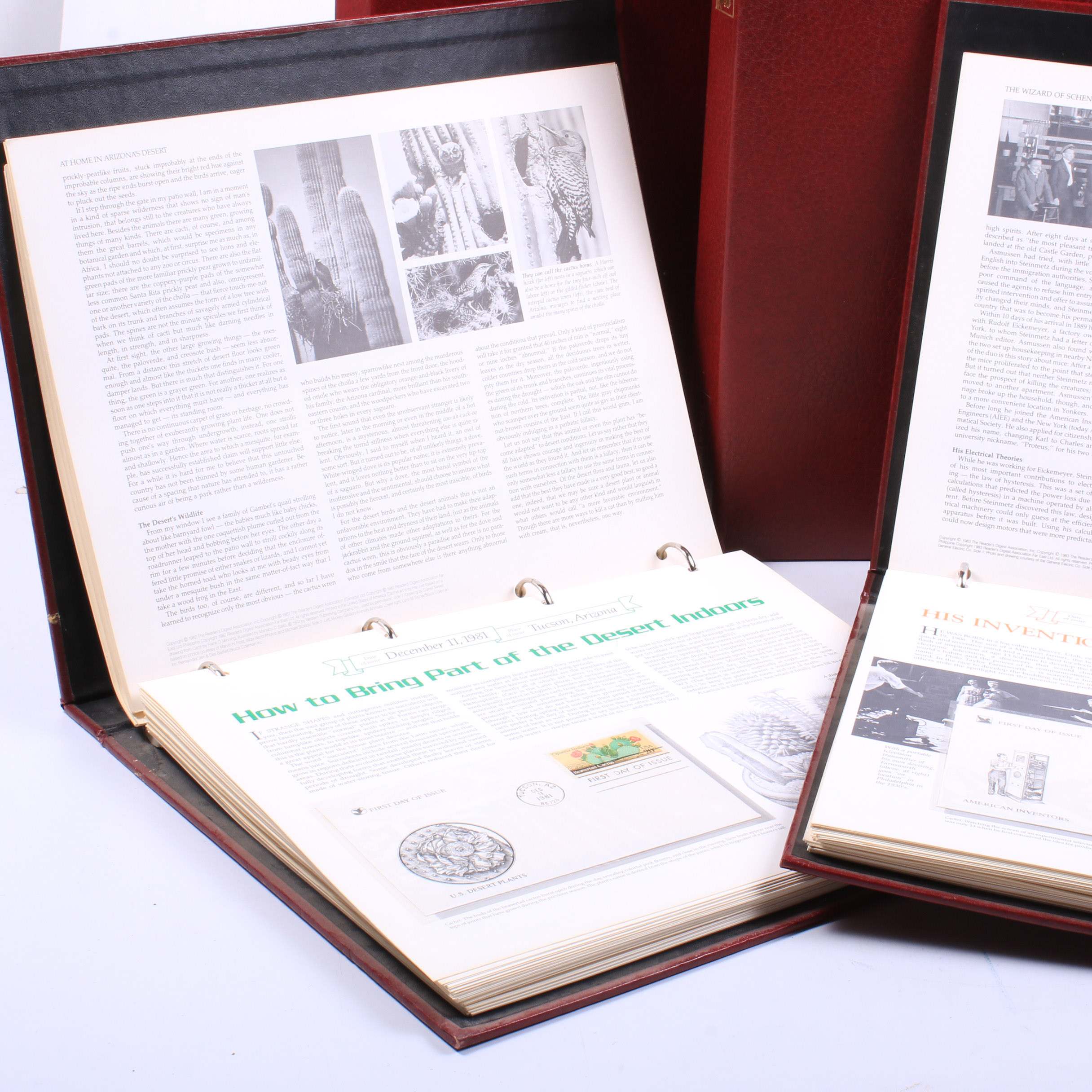 United States Postage First Day Covers in Reader's Digest Binders