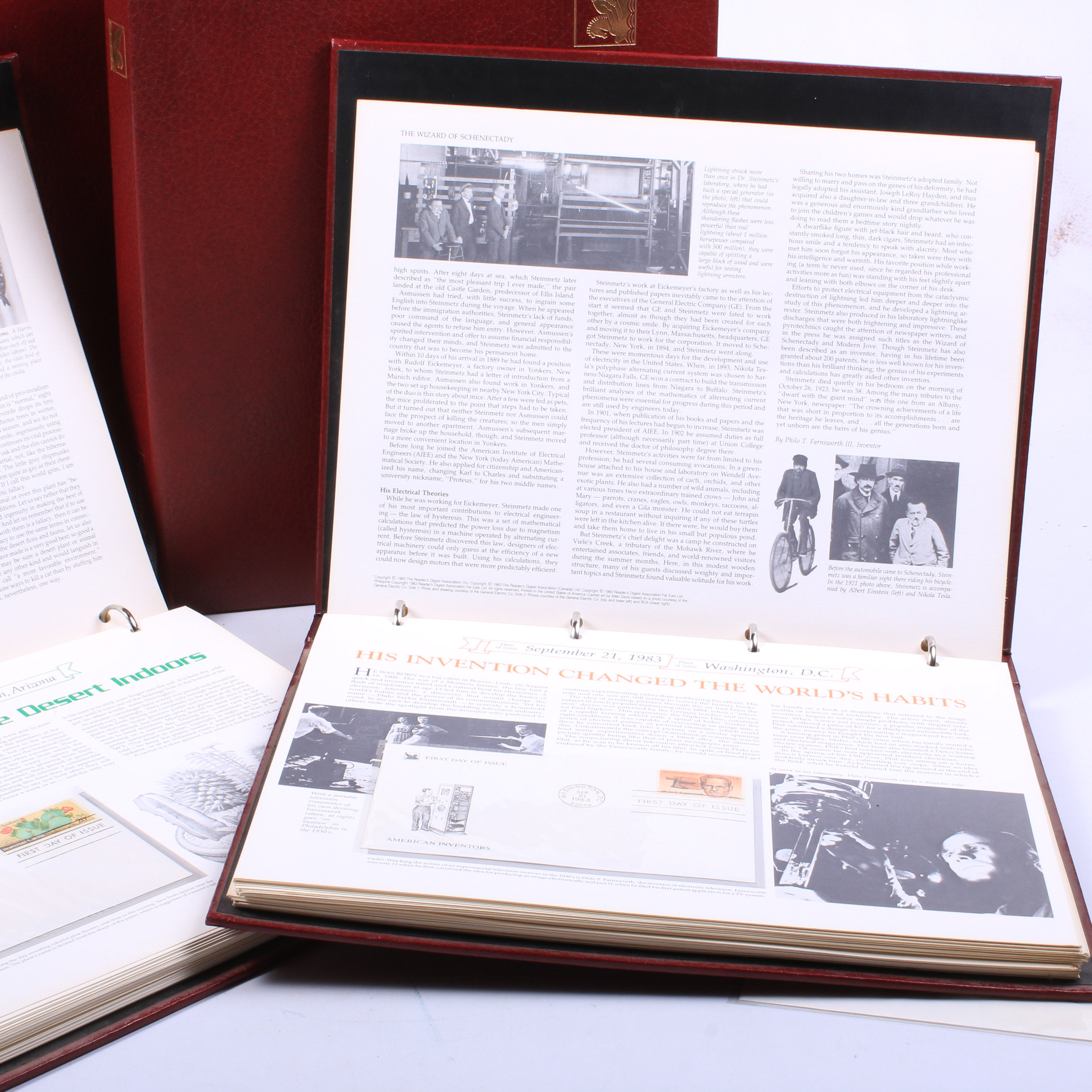 United States Postage First Day Covers in Reader's Digest Binders