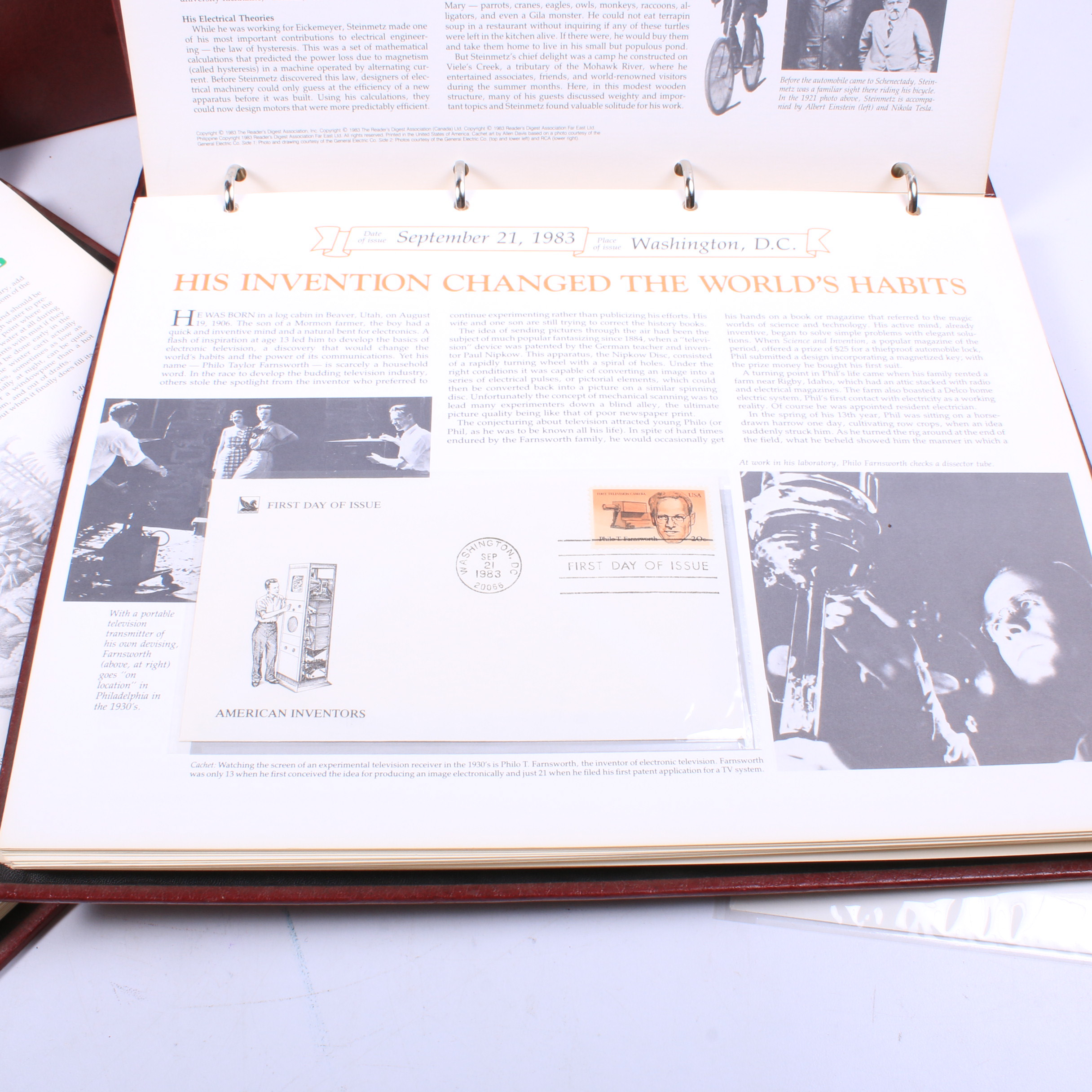 United States Postage First Day Covers in Reader's Digest Binders