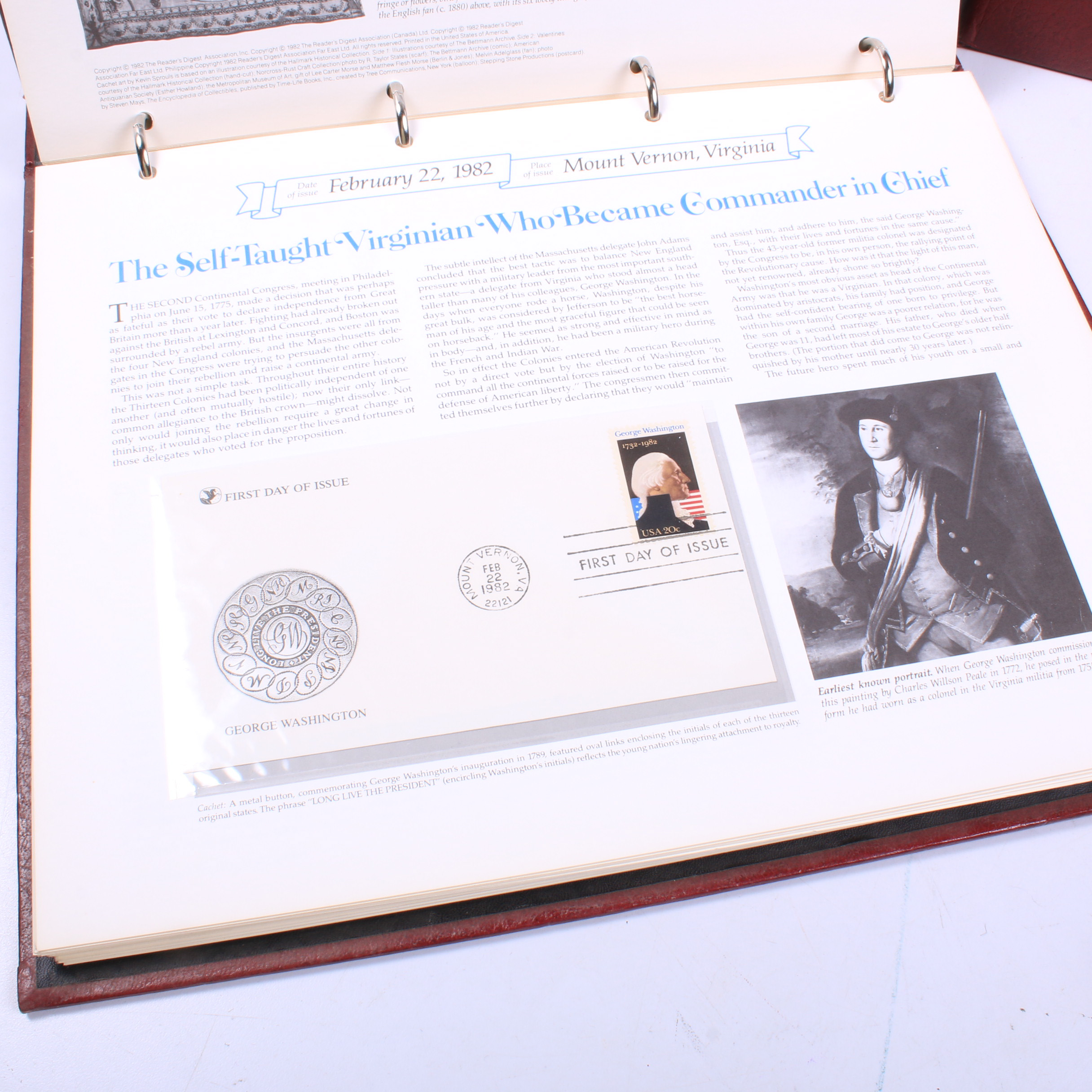 United States Postage First Day Covers in Reader's Digest Binders