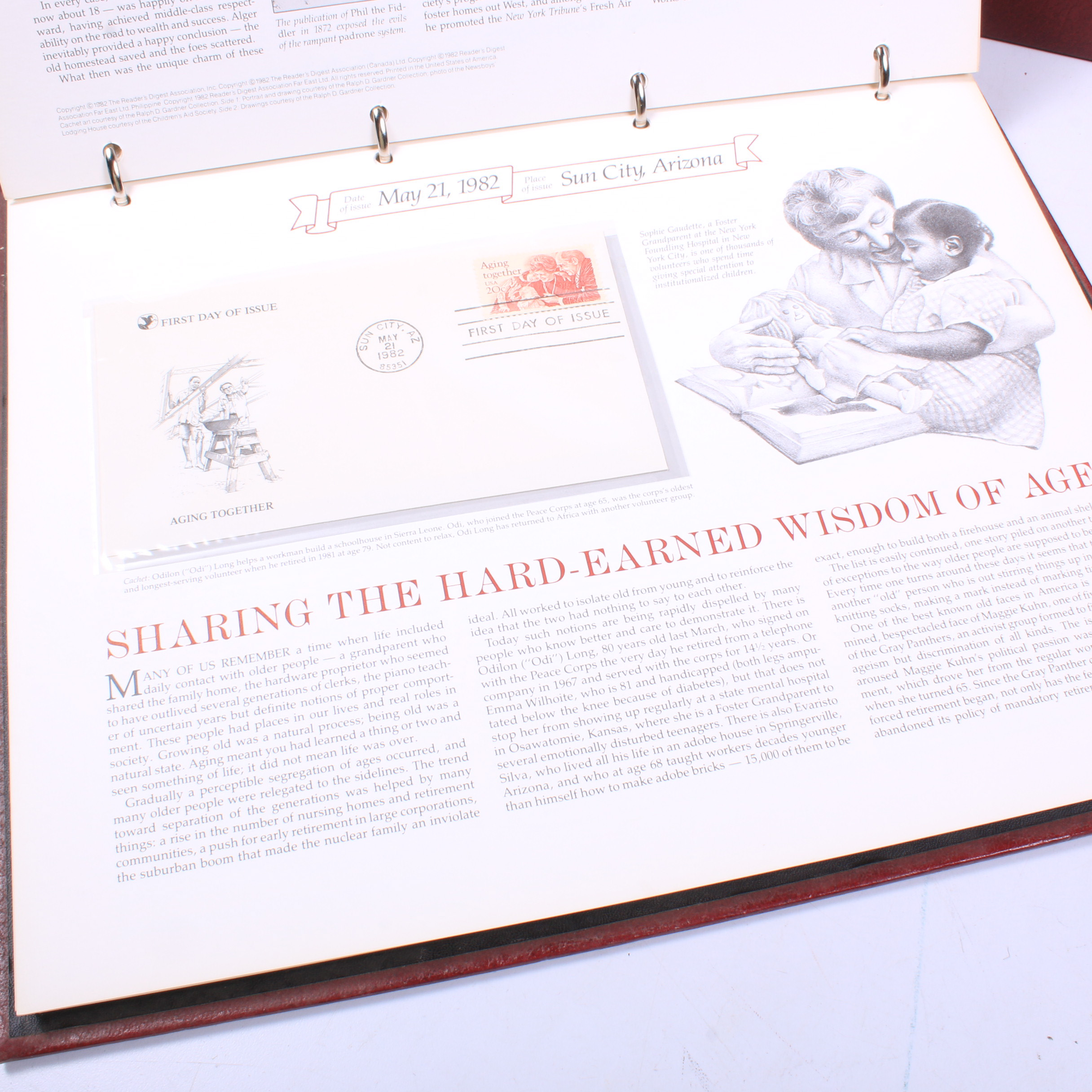 United States Postage First Day Covers in Reader's Digest Binders