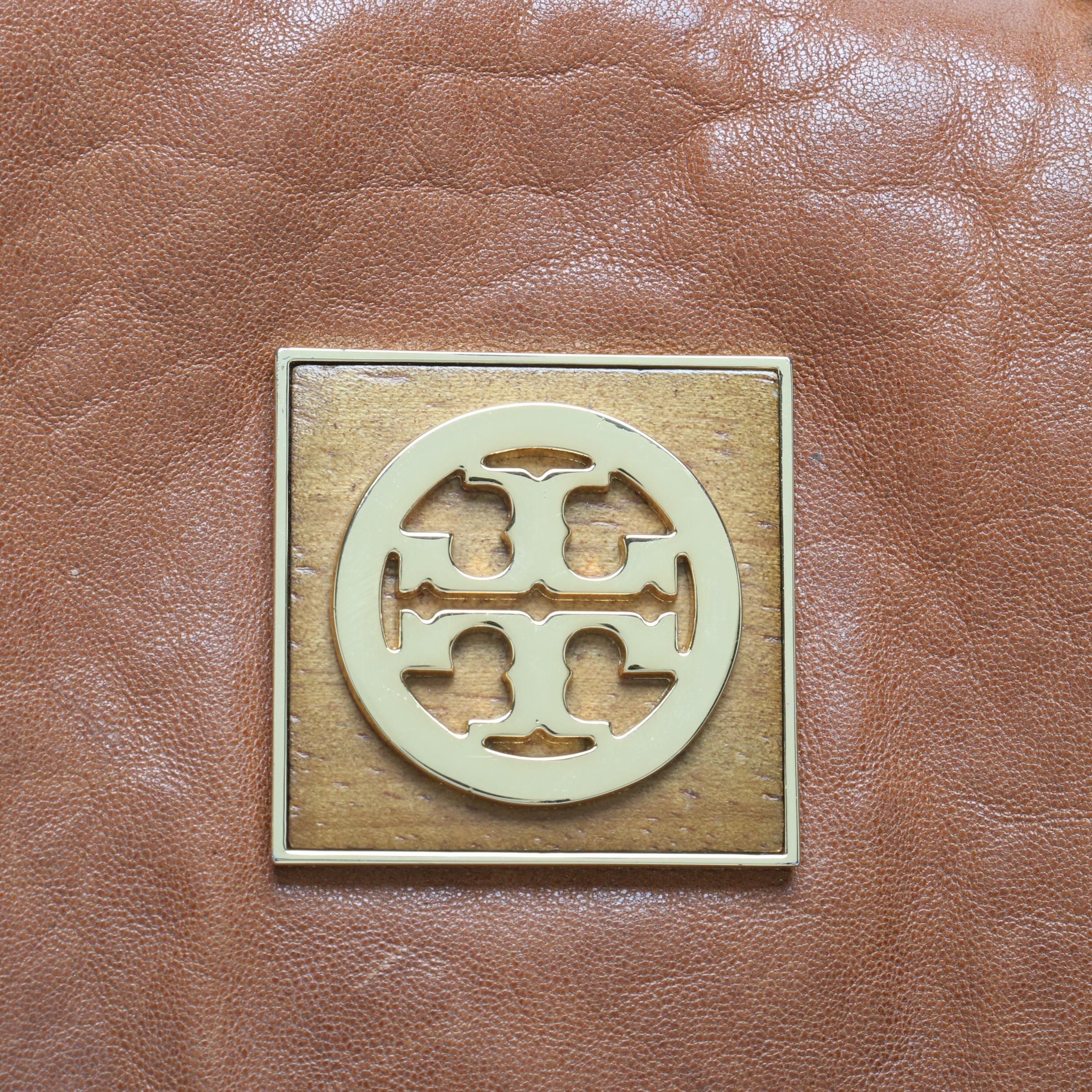 Tory Burch Brown Leather Shoulder Bag