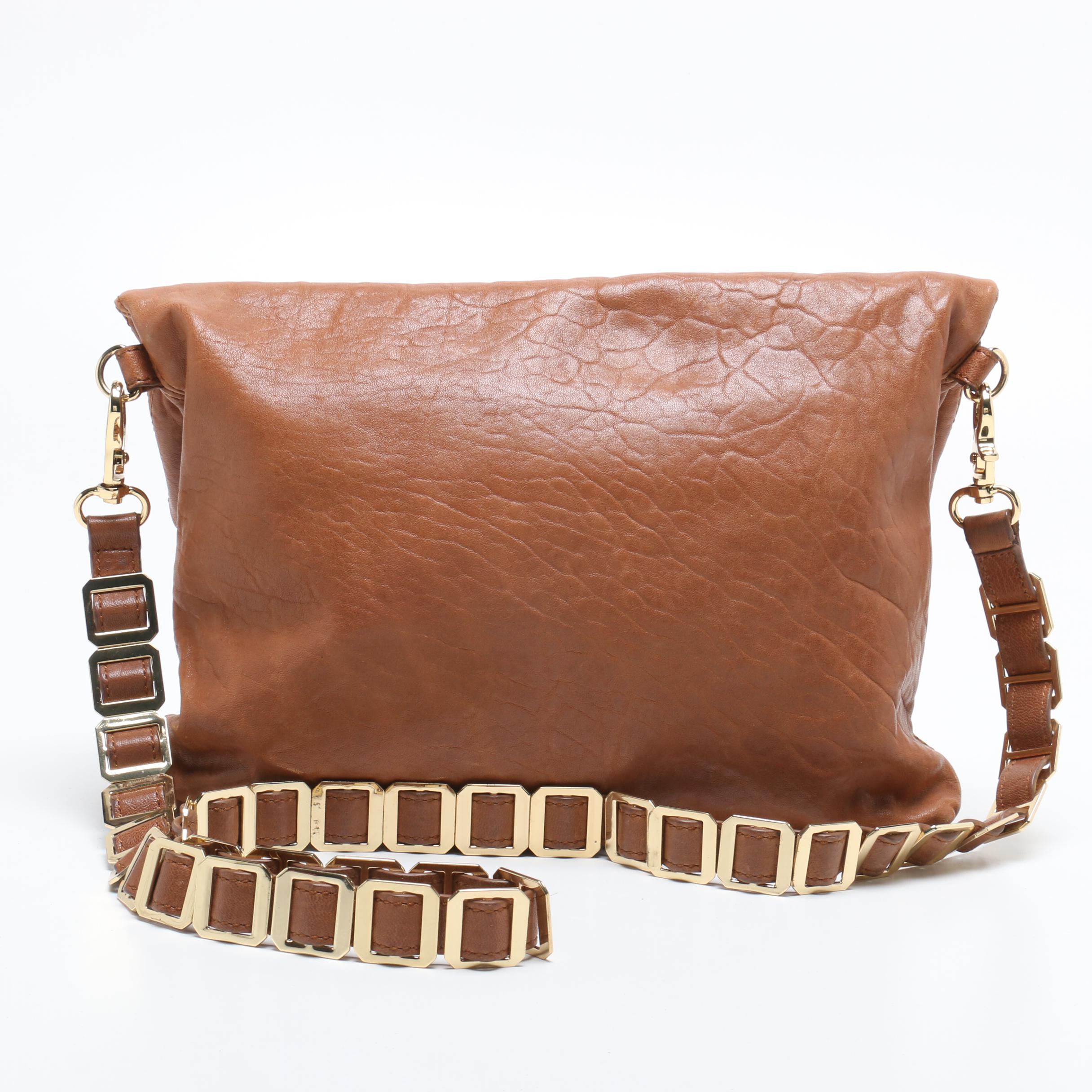 Tory Burch Brown Leather Shoulder Bag