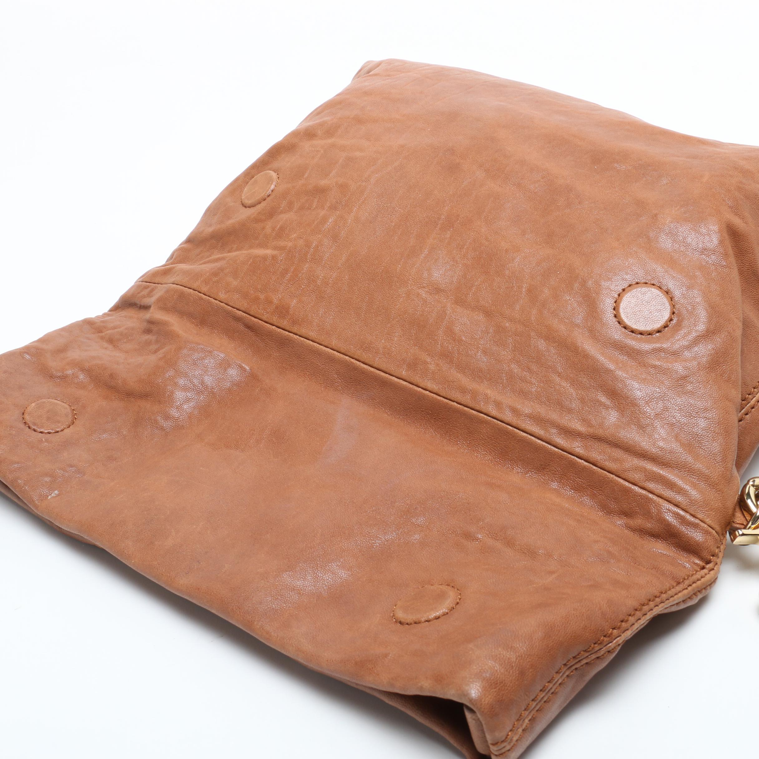 Tory Burch Brown Leather Shoulder Bag