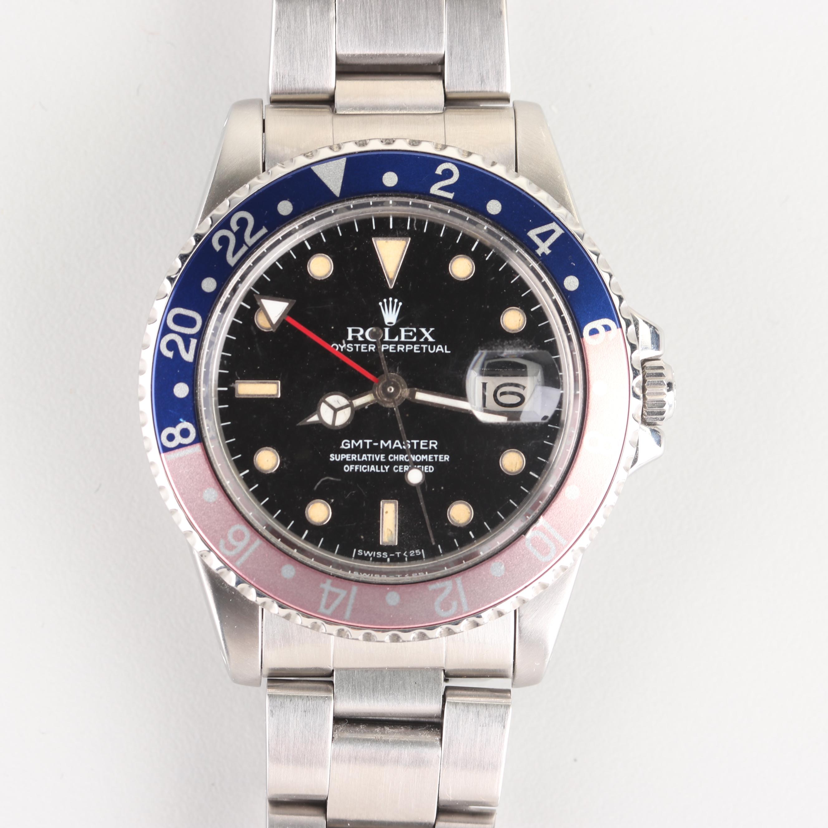 Vintage All Original Rolex Oyster Perpetual GMT Master Watch
