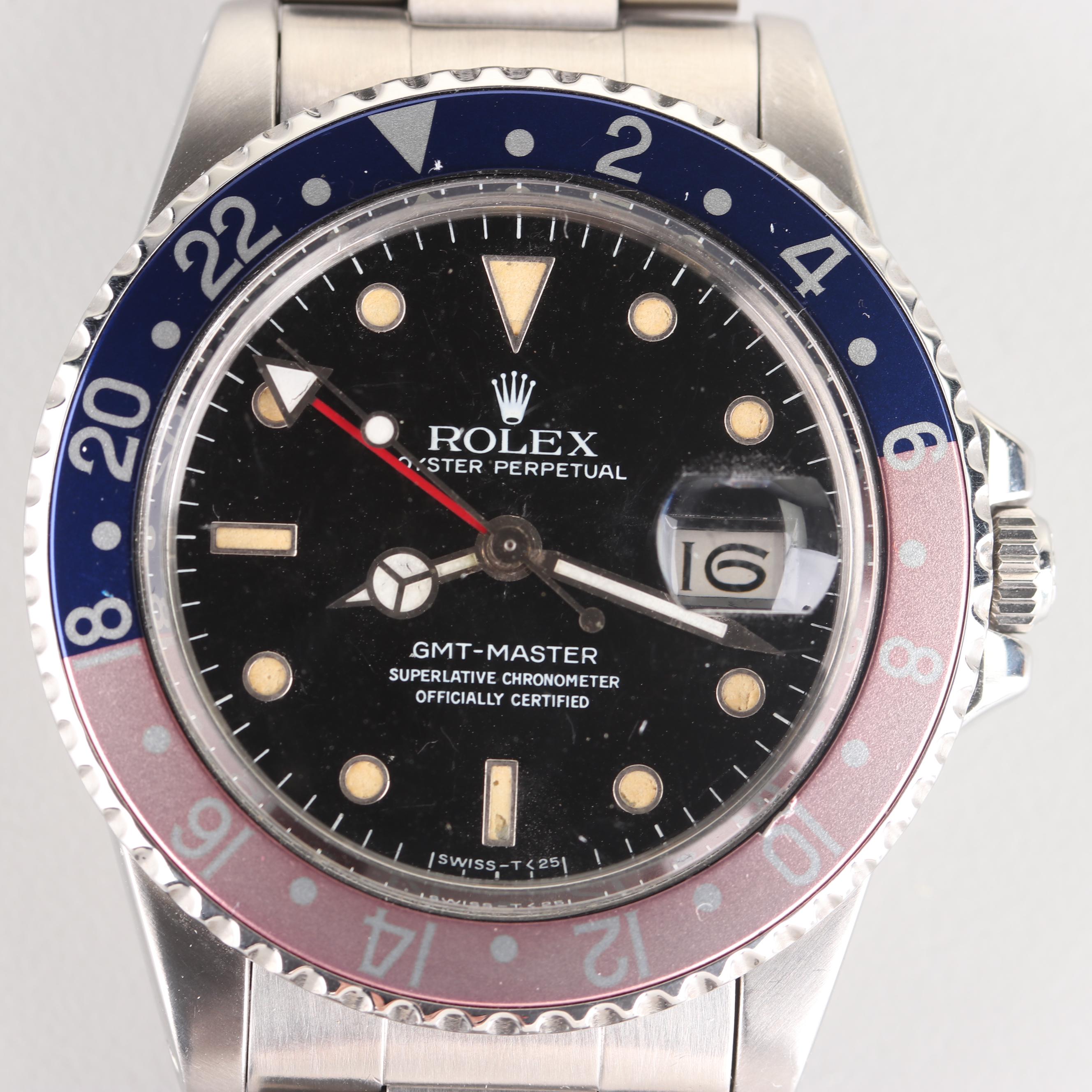 Vintage All Original Rolex Oyster Perpetual GMT Master Watch