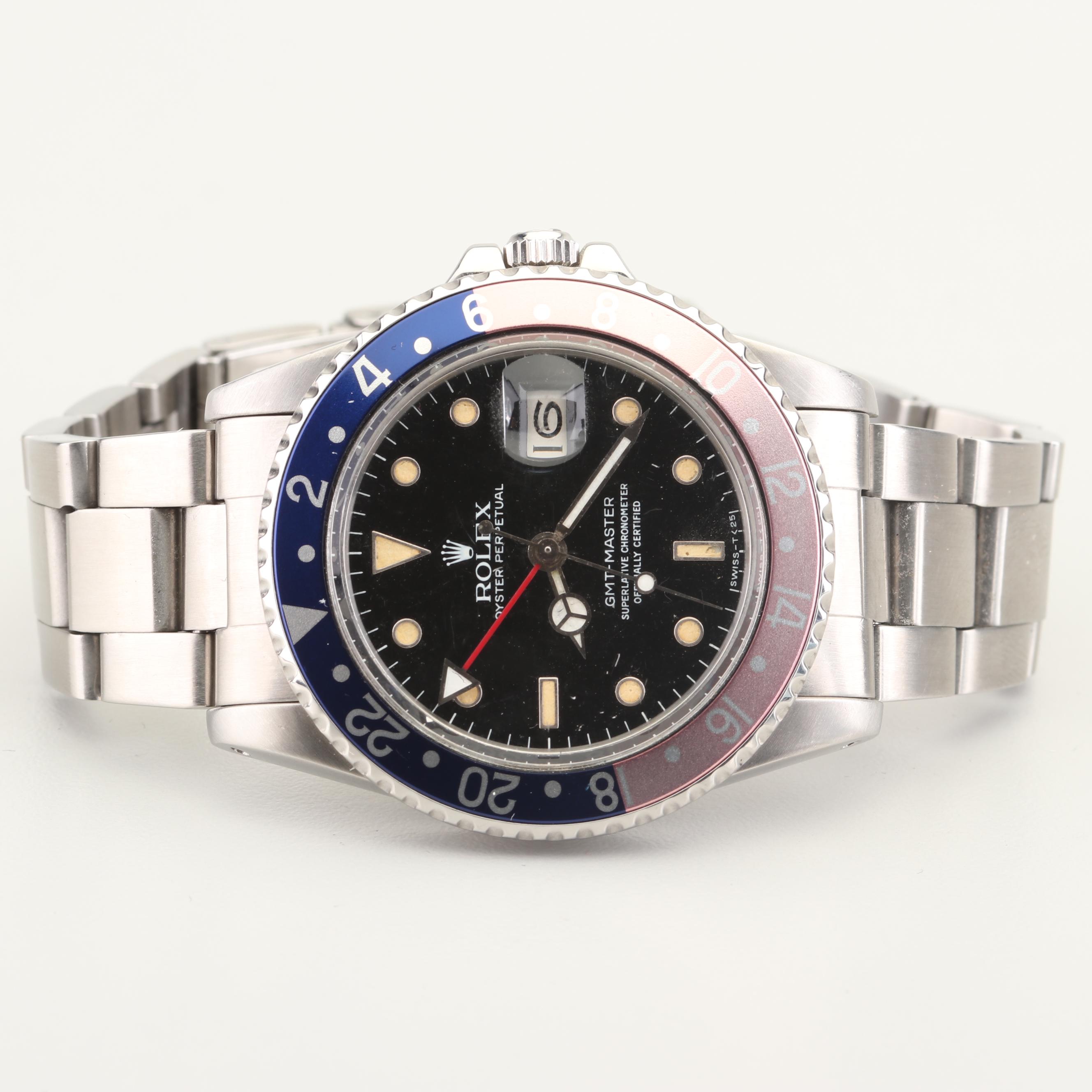 Vintage All Original Rolex Oyster Perpetual GMT Master Watch