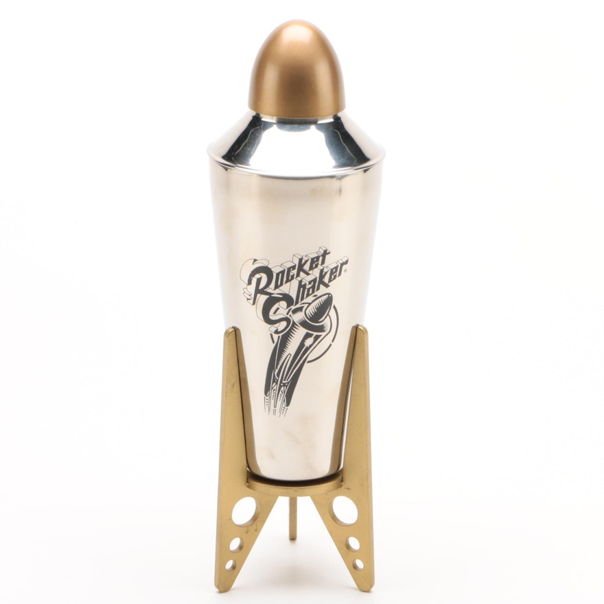 Mid Century Modern Rocket Cocktail Shaker