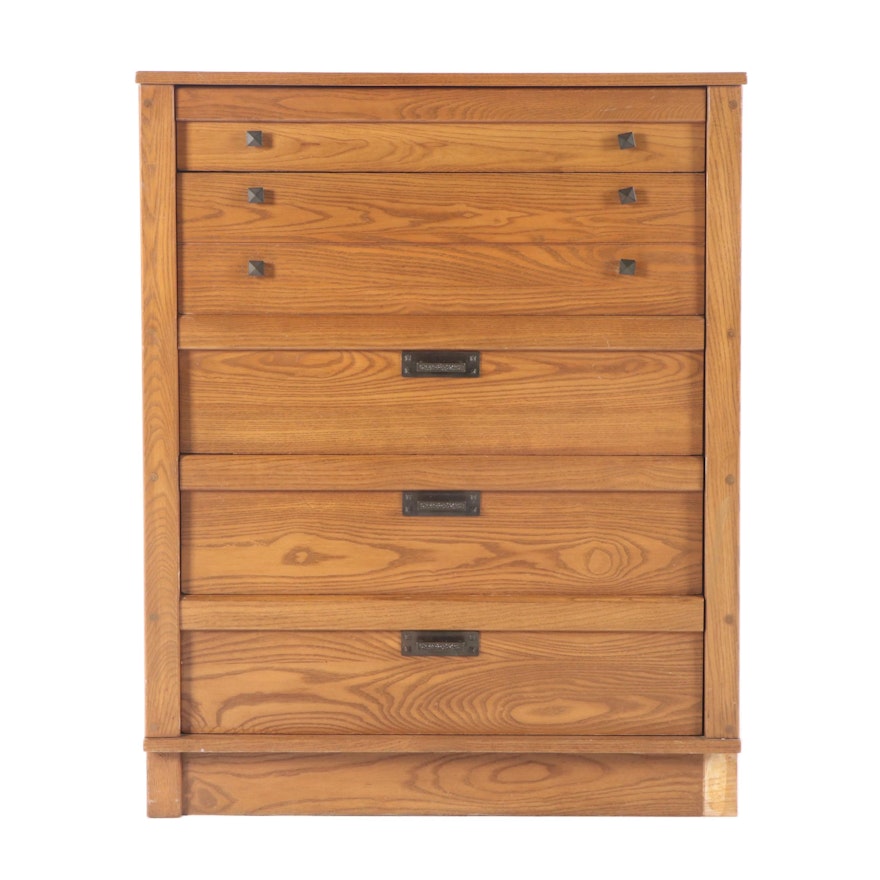 Craftsman Style Oak Chest of Drawers