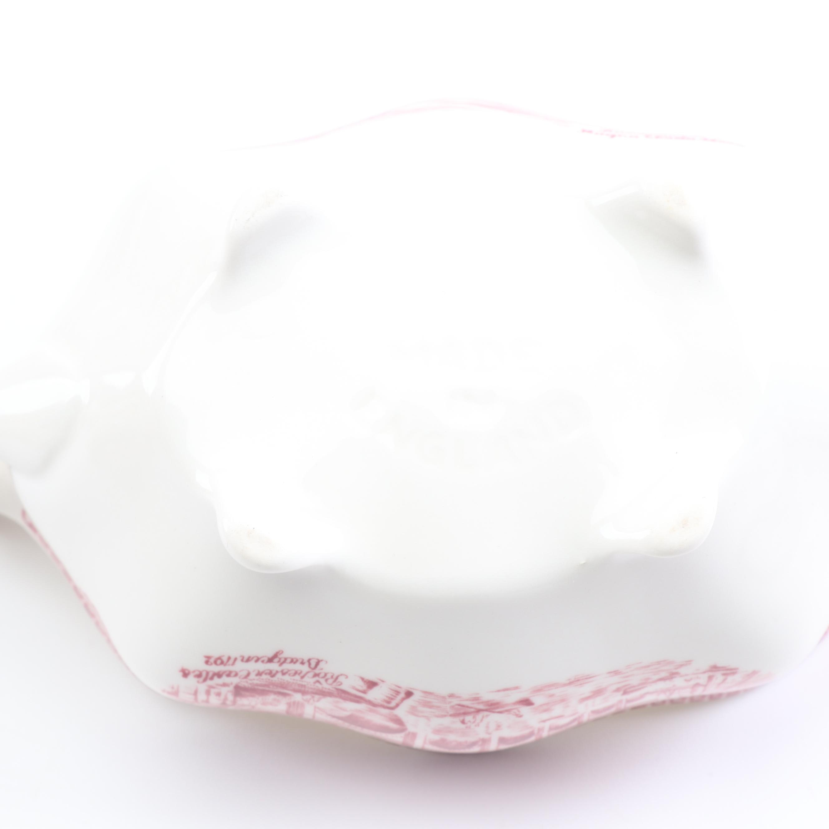 Alfred Meakin "Tonquin" Pink Staffordshire Ironstone Dinnerware