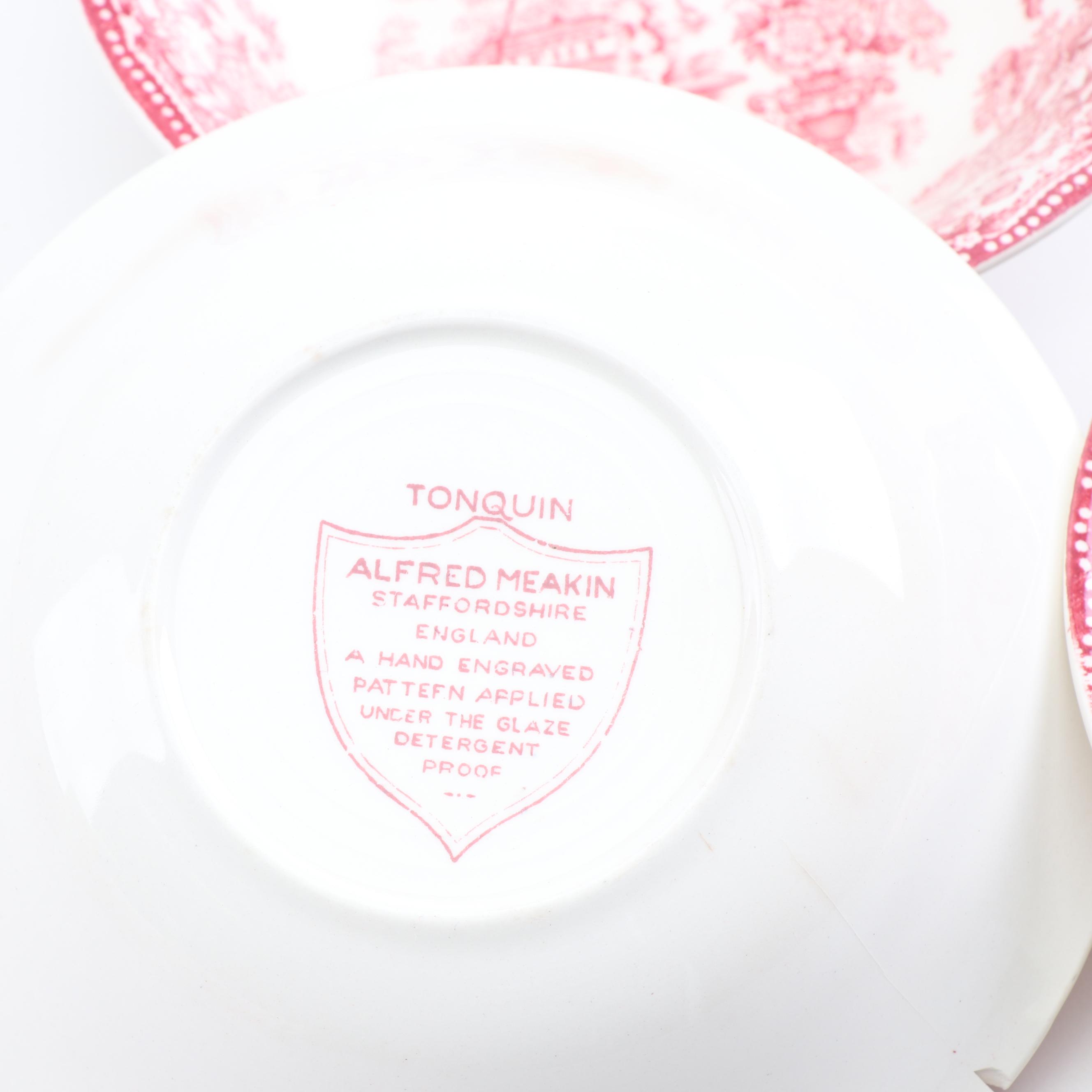 Alfred Meakin "Tonquin" Pink Staffordshire Ironstone Dinnerware