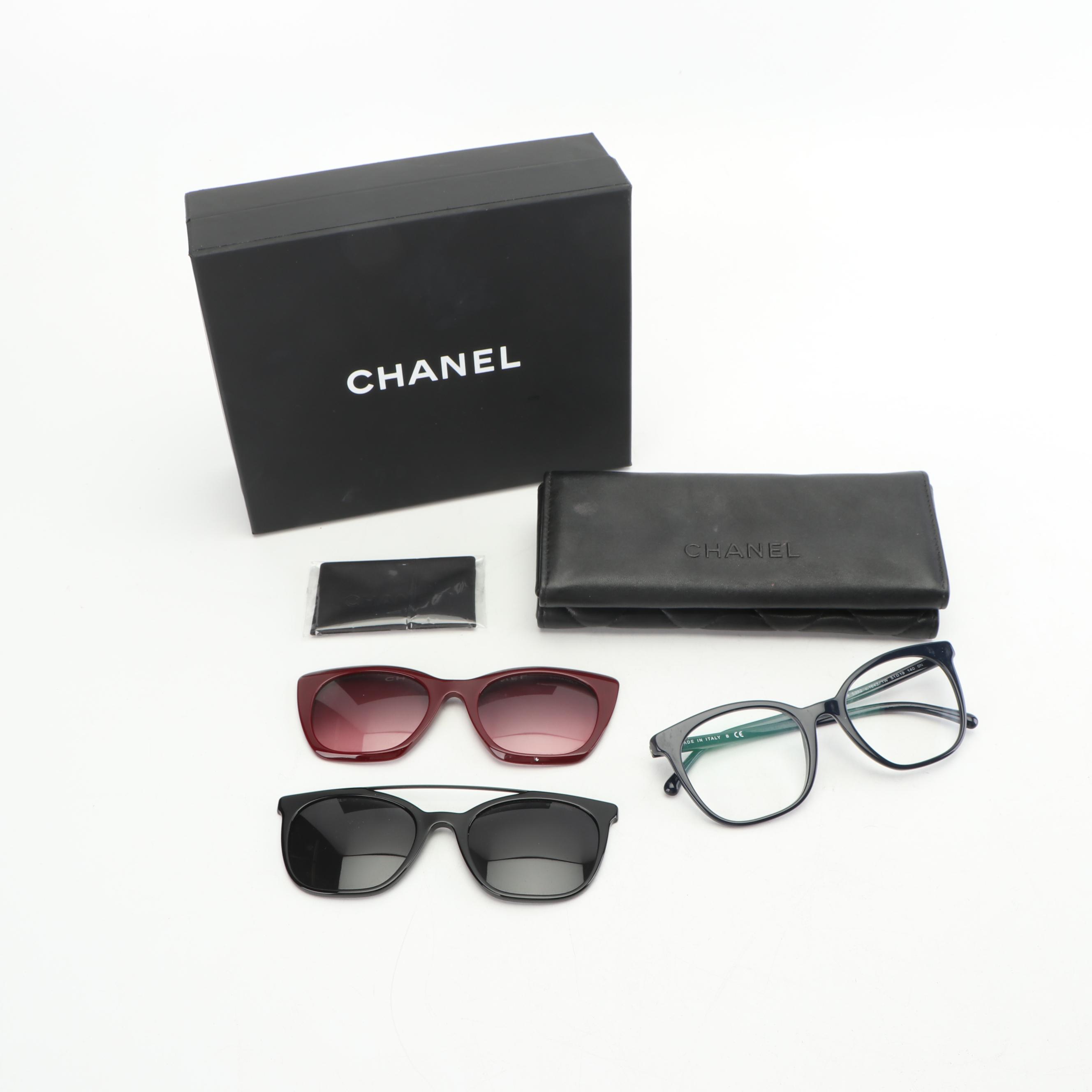 Chanel The Magnetic Clip-on 1W Readers/Sunglasses, 2018