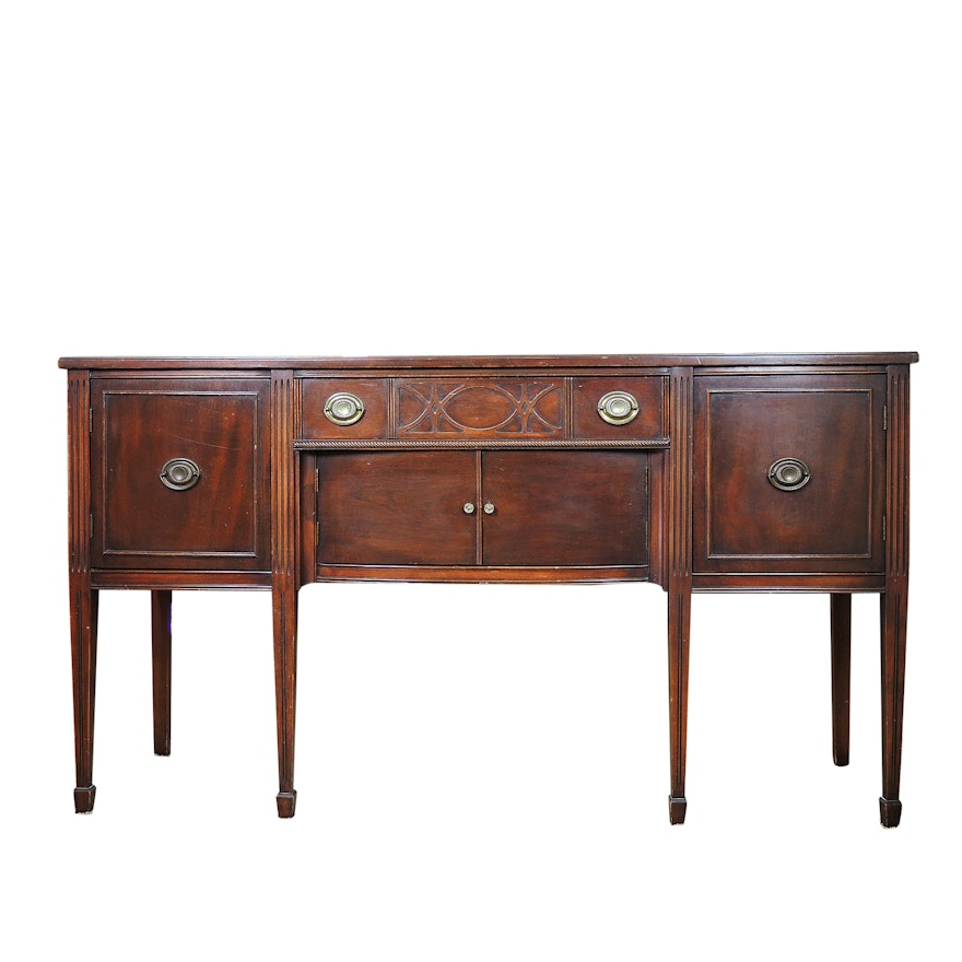 Rusnak Brothers Mahogany Buffet, Early to Mid 20th Century