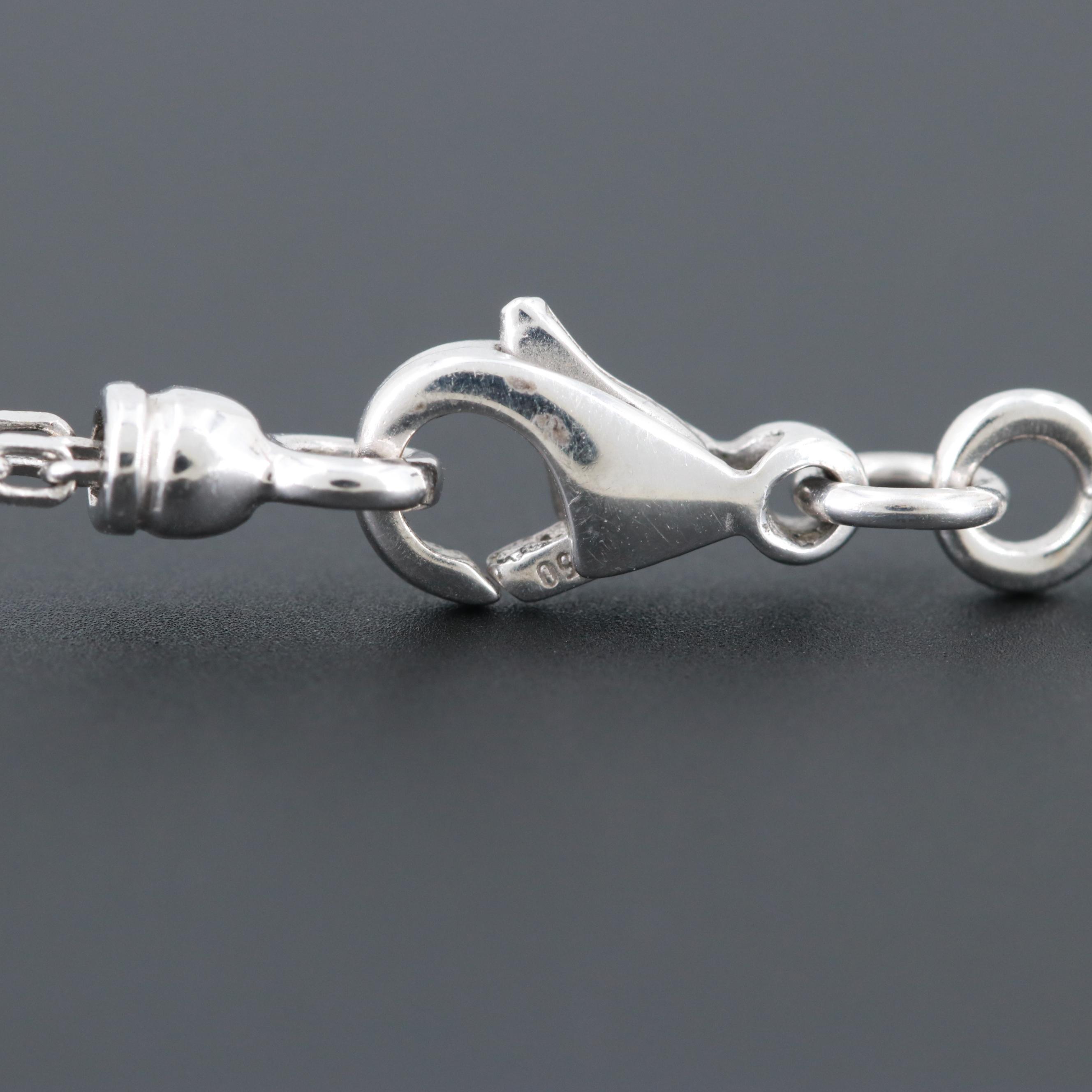 Piero Milano 18K White Gold 1.29 CTW Diamond Double Strand Necklace