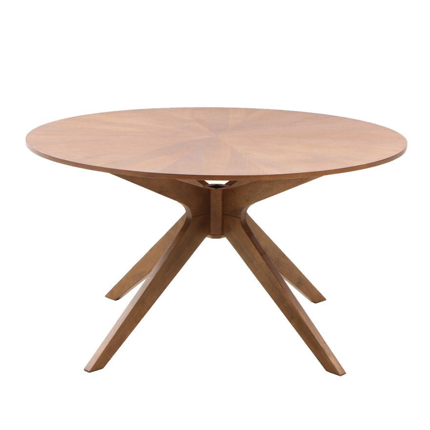 Bookmatched Oak Veneer Dining Table by Article Furniture