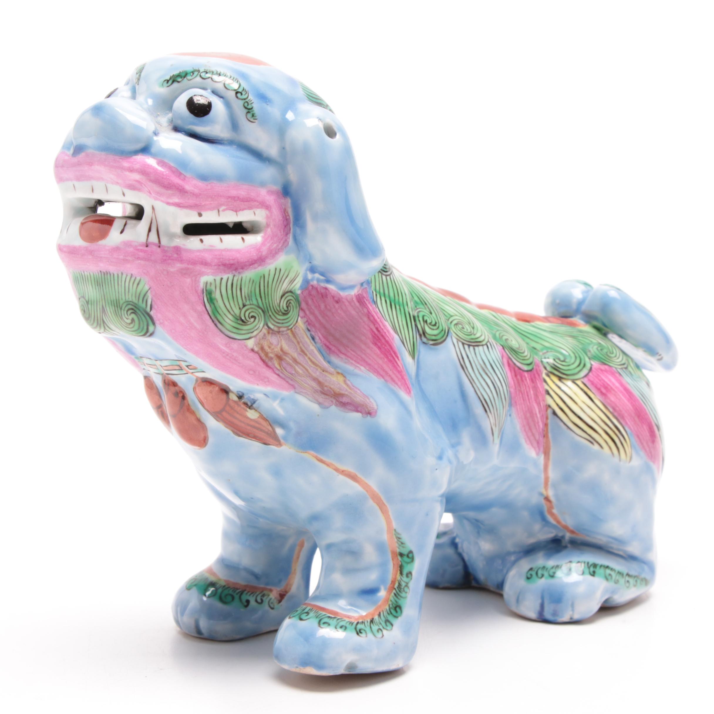 Chinese Ceramic Lion Figurine