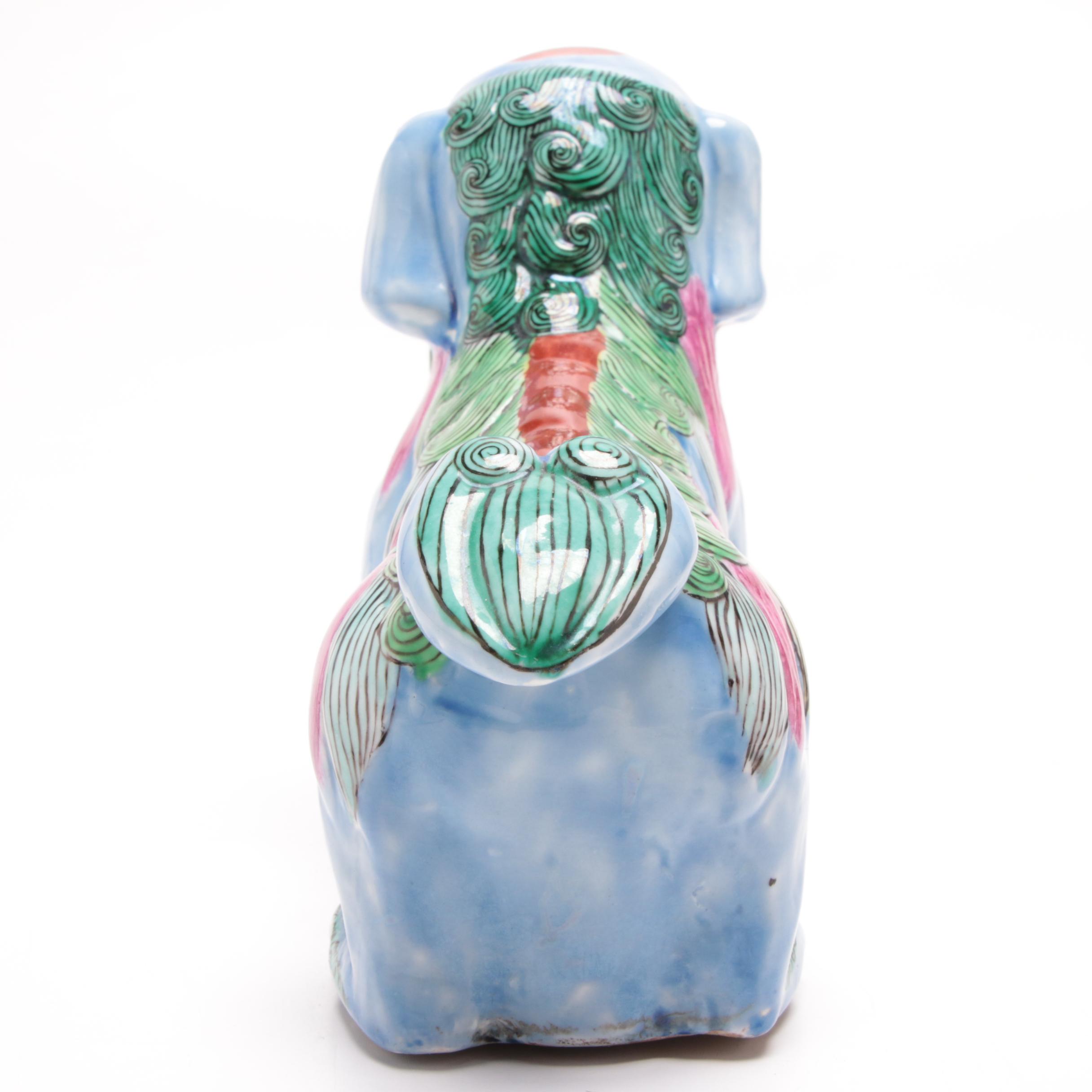 Chinese Ceramic Lion Figurine
