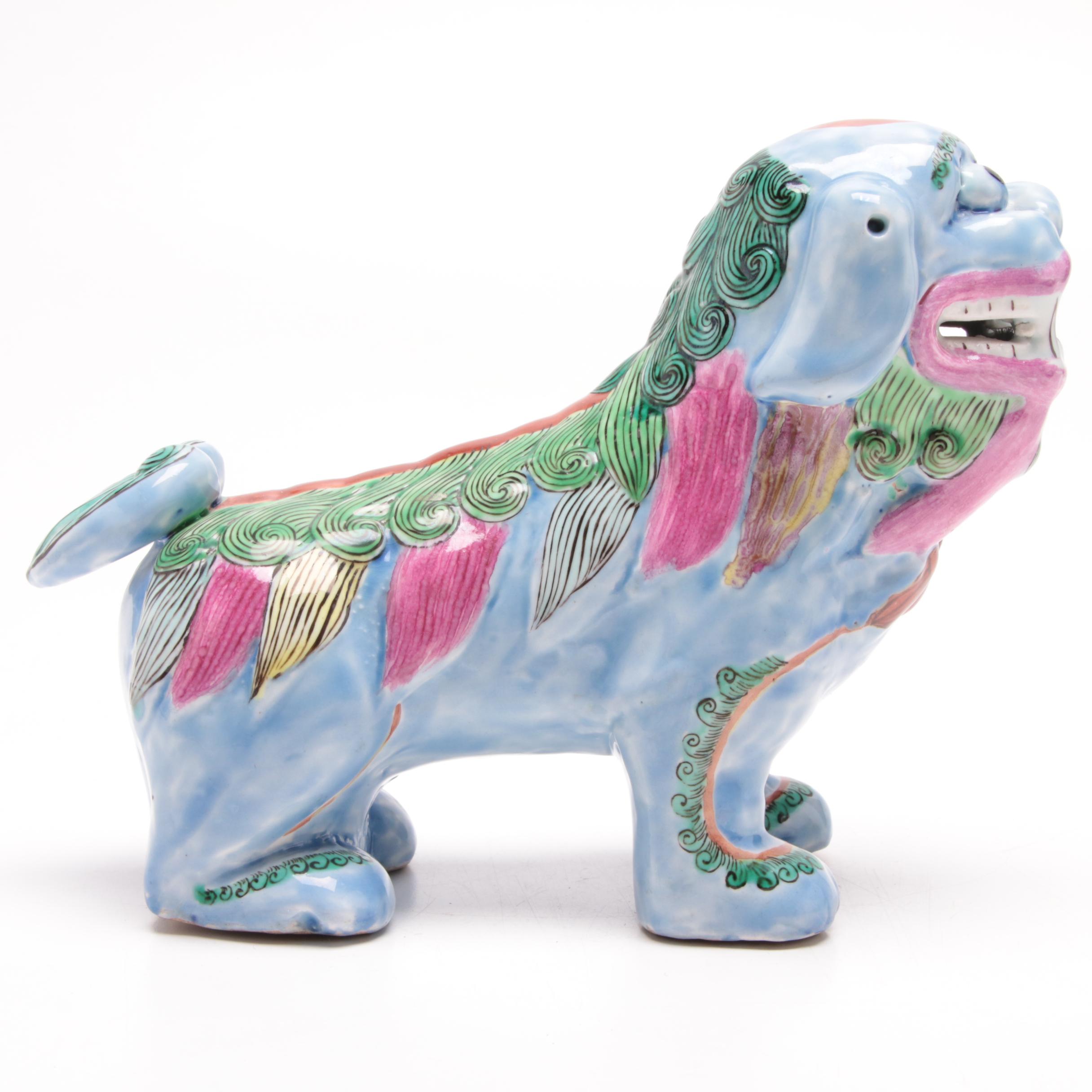 Chinese Ceramic Lion Figurine