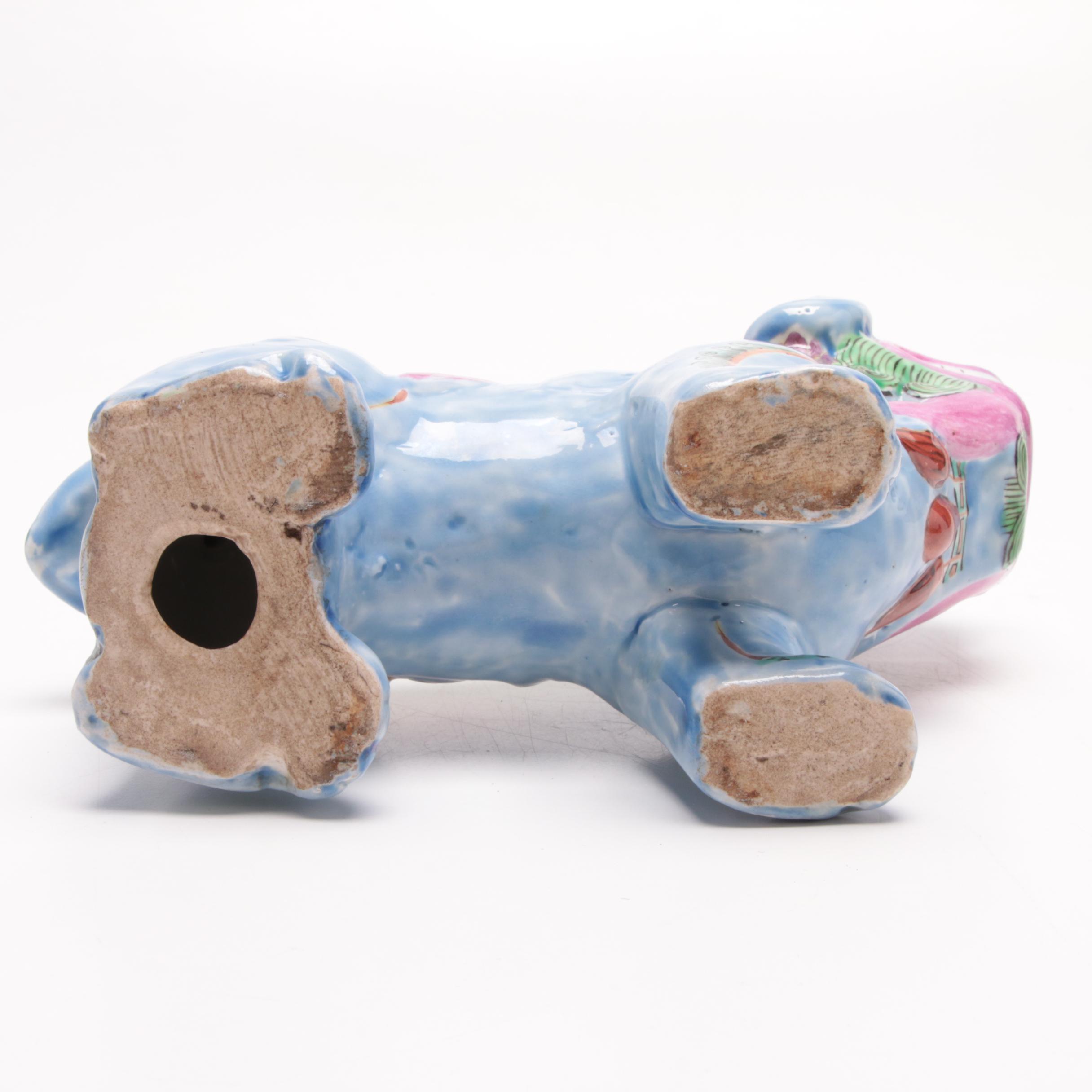 Chinese Ceramic Lion Figurine