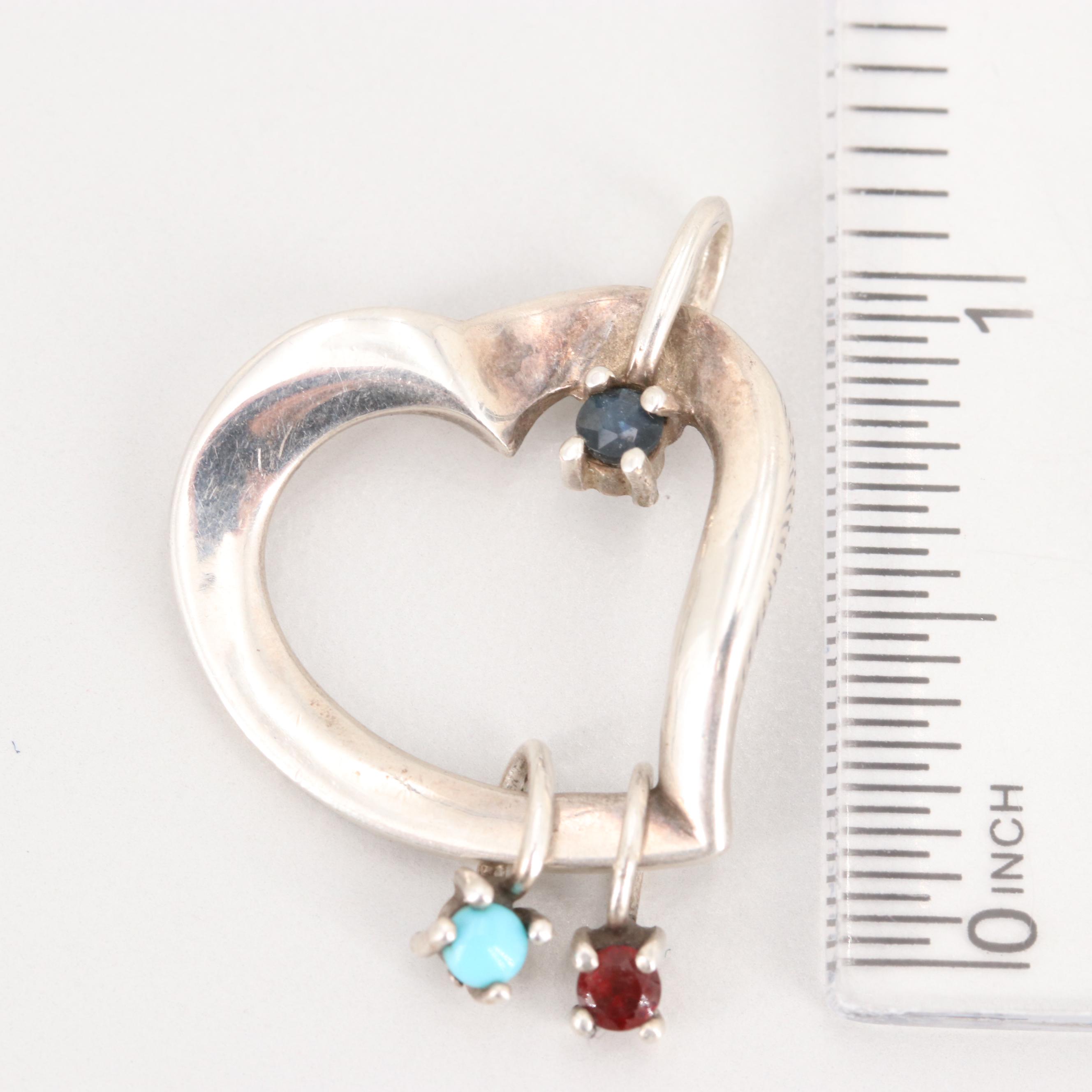 Sterling Silver Jewelry with Turquoise, Kyanite and Garnet