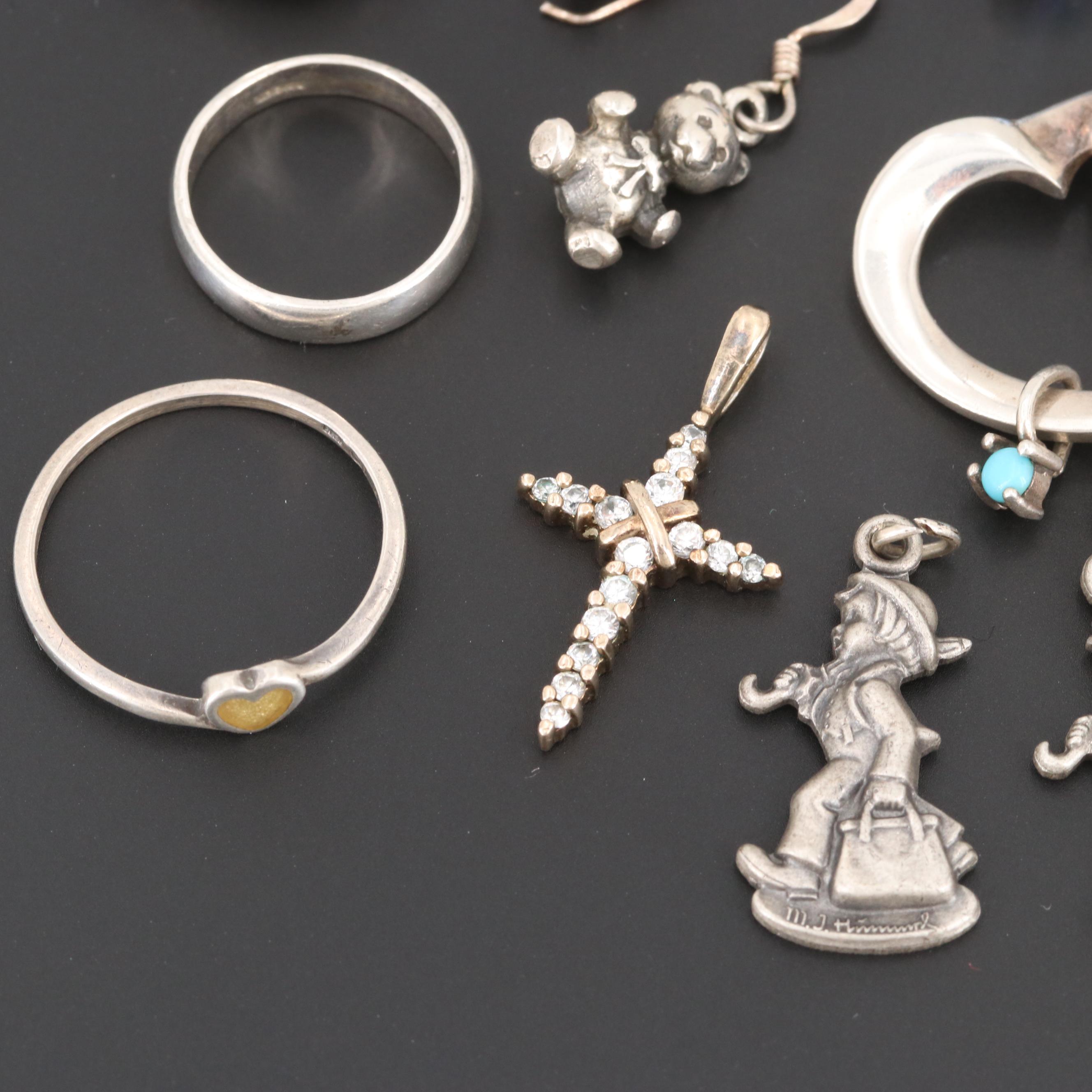 Sterling Silver Jewelry with Turquoise, Kyanite and Garnet