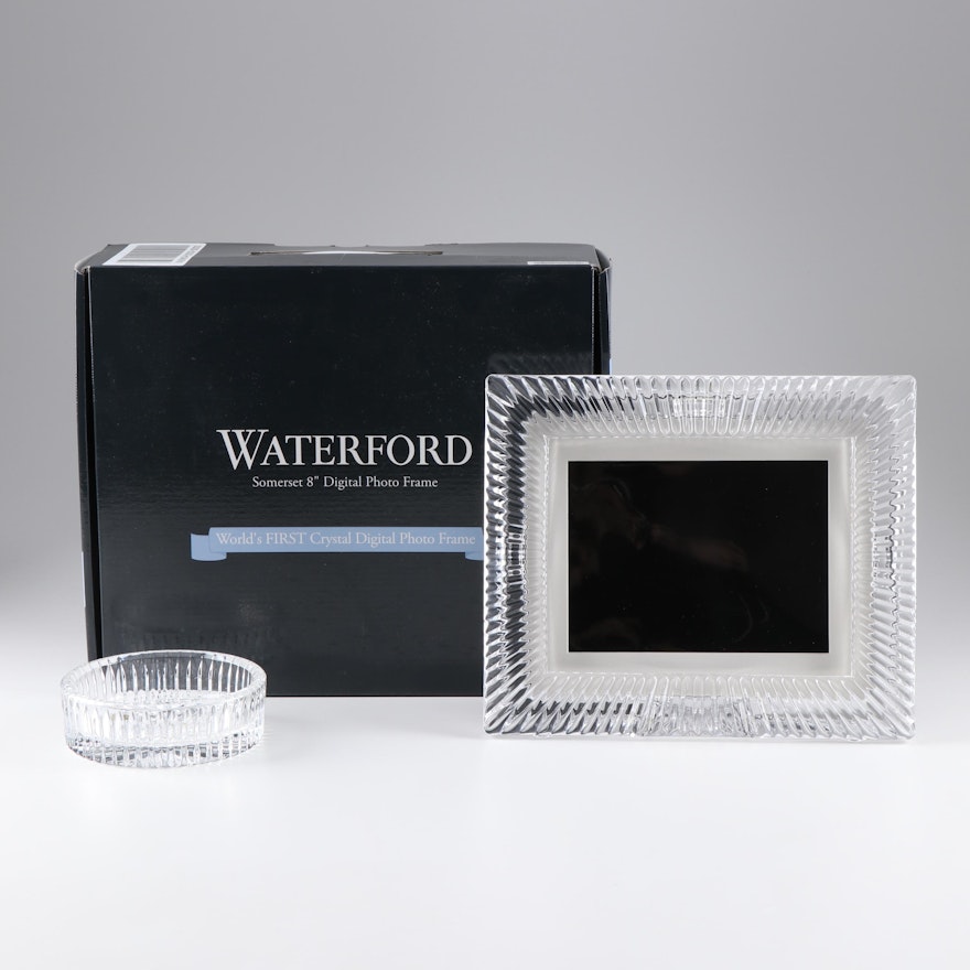 Waterford Digital Photo Frame and an Ashtray