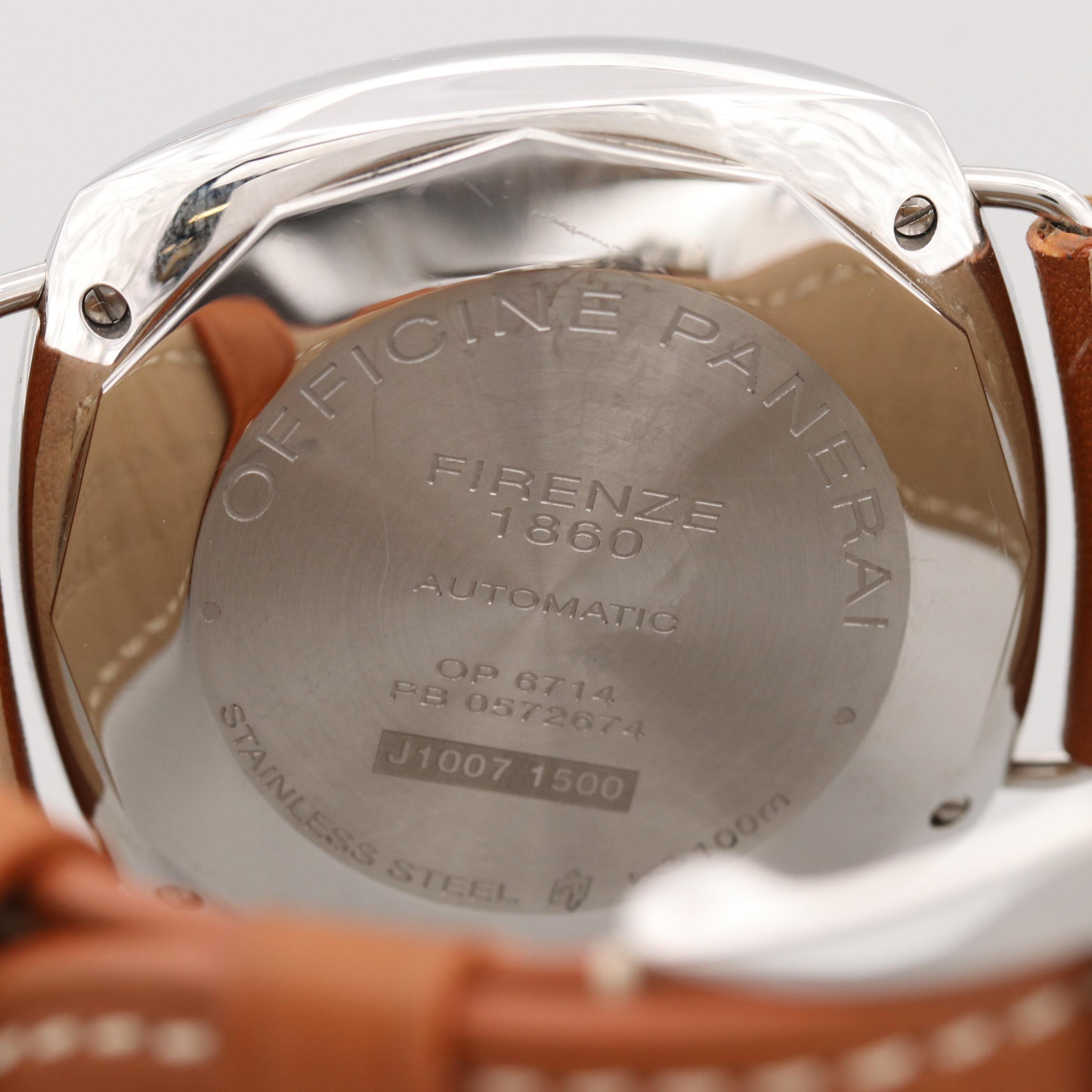 Panerai Radiomir Black Seal Stainless Steel Automatic Watch