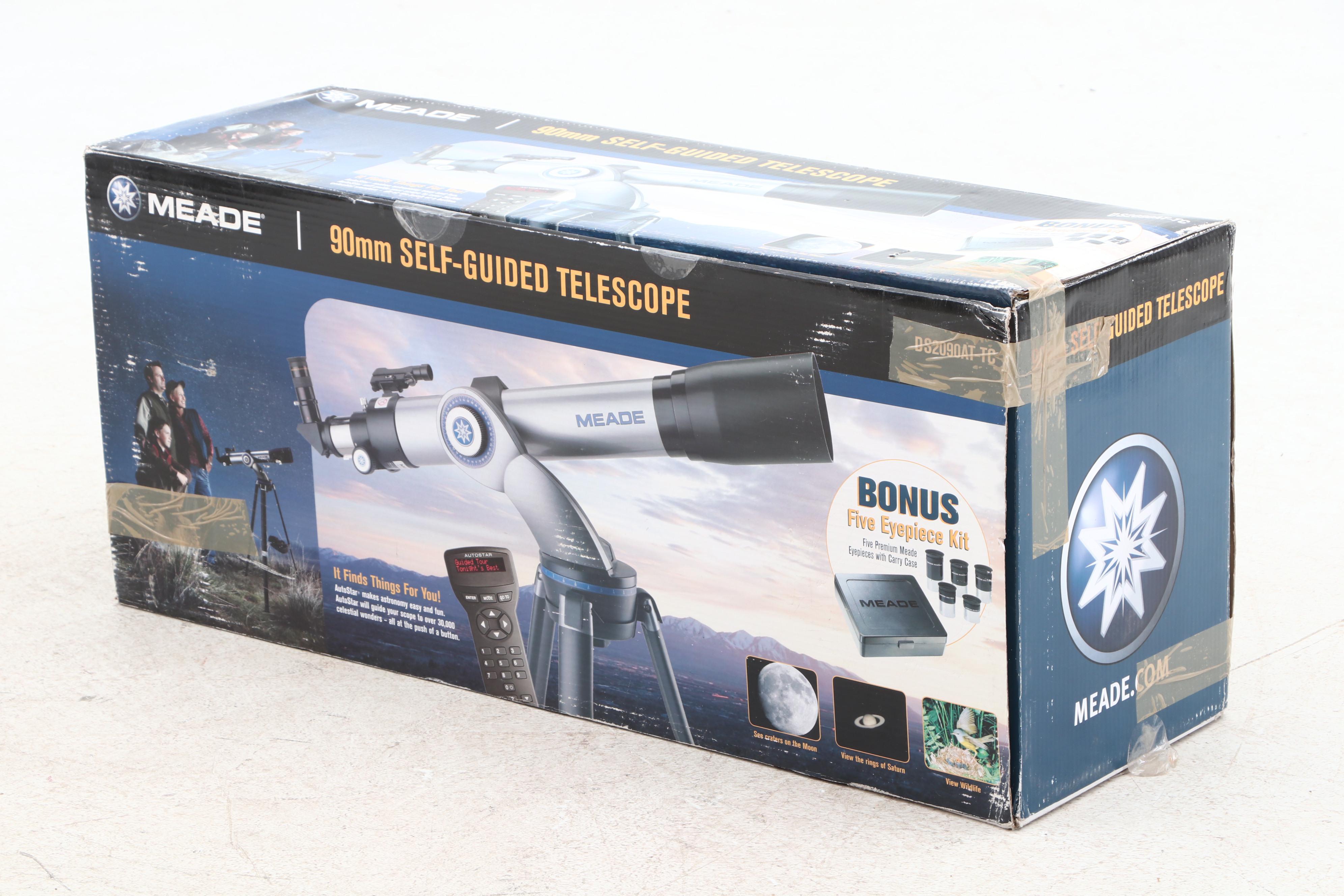 Meade 90mm Self-Guided Telescope with Stand, AutoStar and Bonus Eyepiece Kit