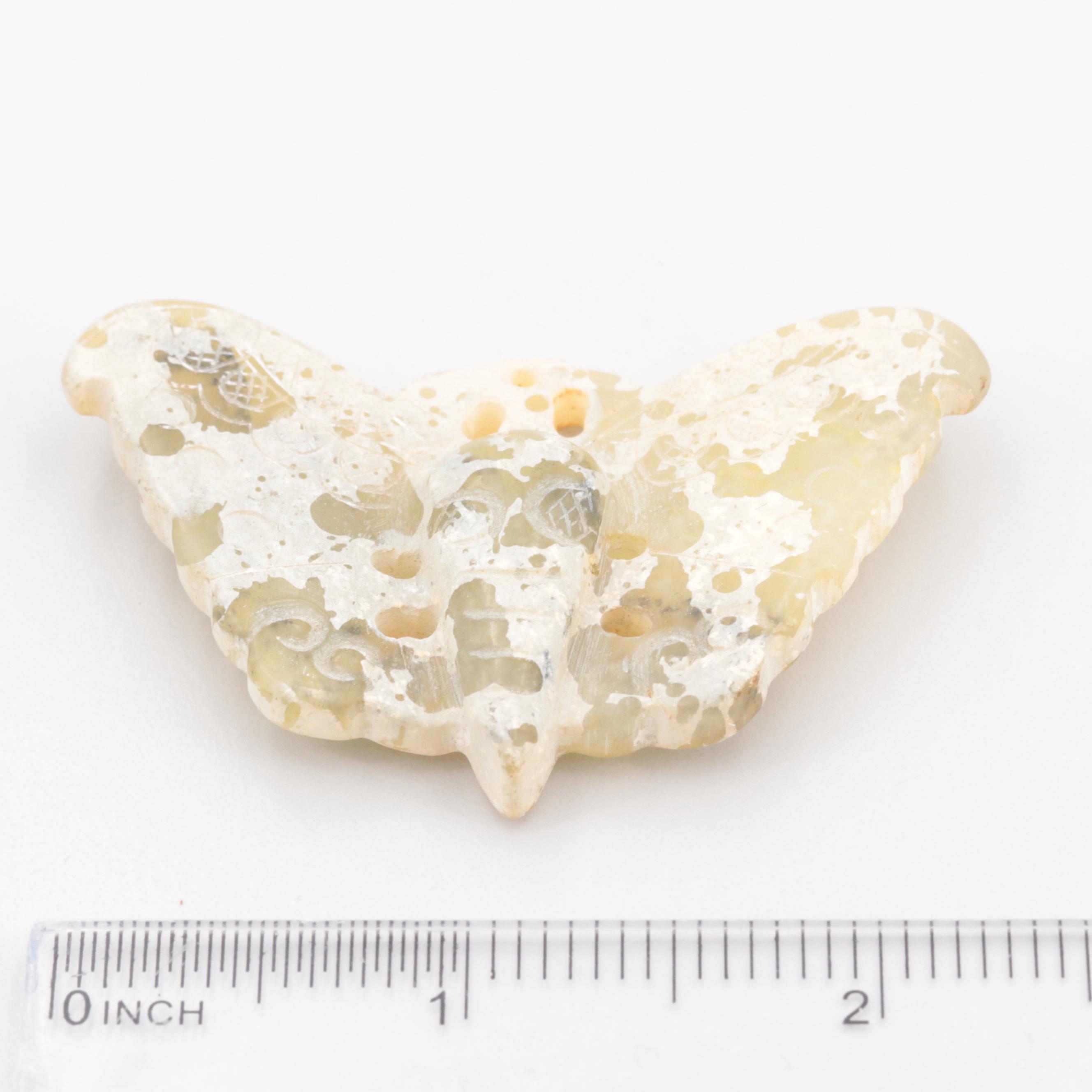 Loose Serpentine Stones in Carved Butterfly Motif