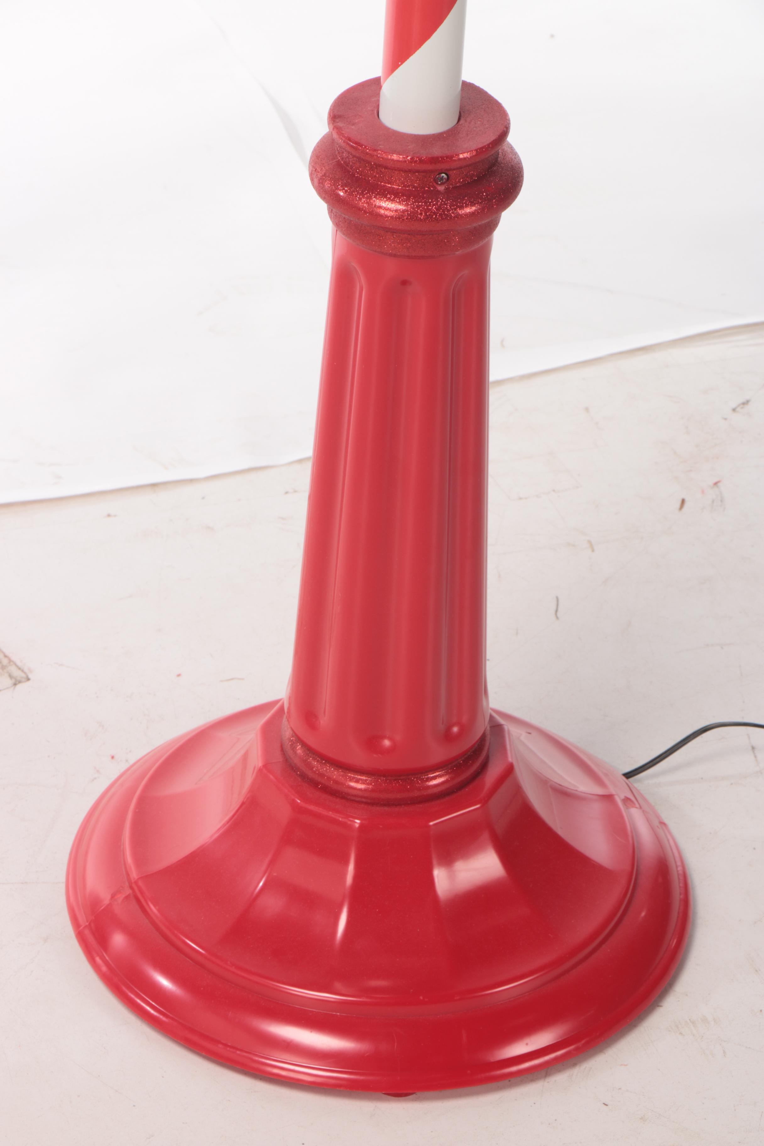 Outdoor Snowman Lamp Post