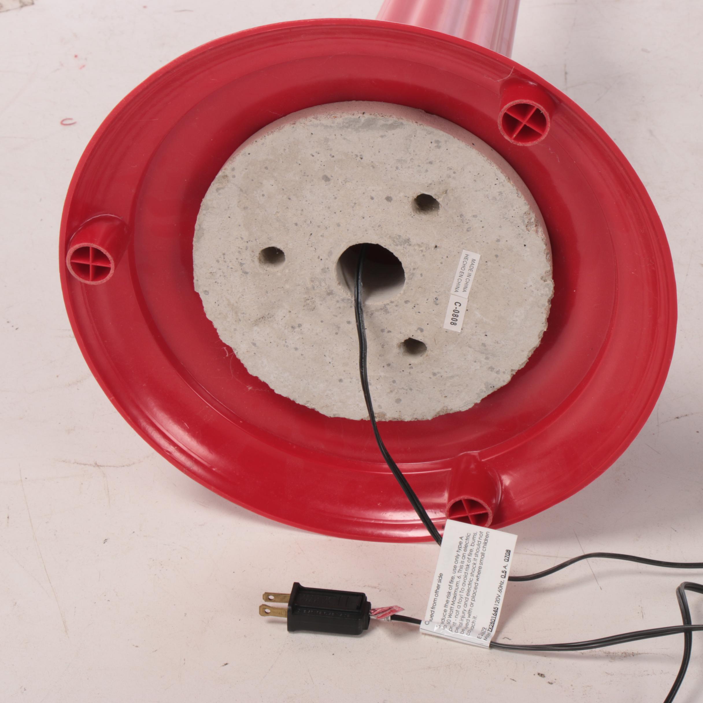 Outdoor Snowman Lamp Post