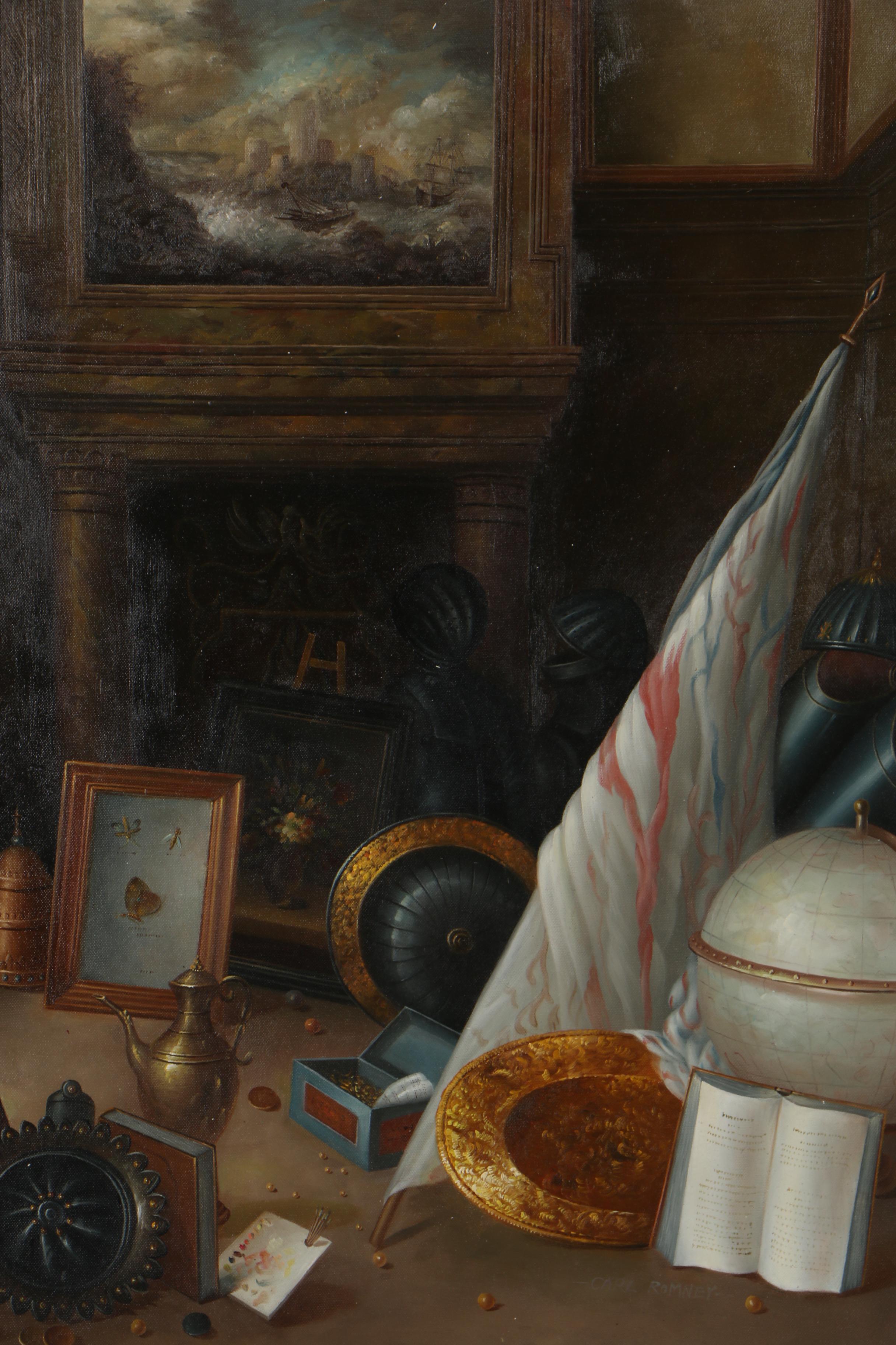 Carl Romney Still Life Oil Painting