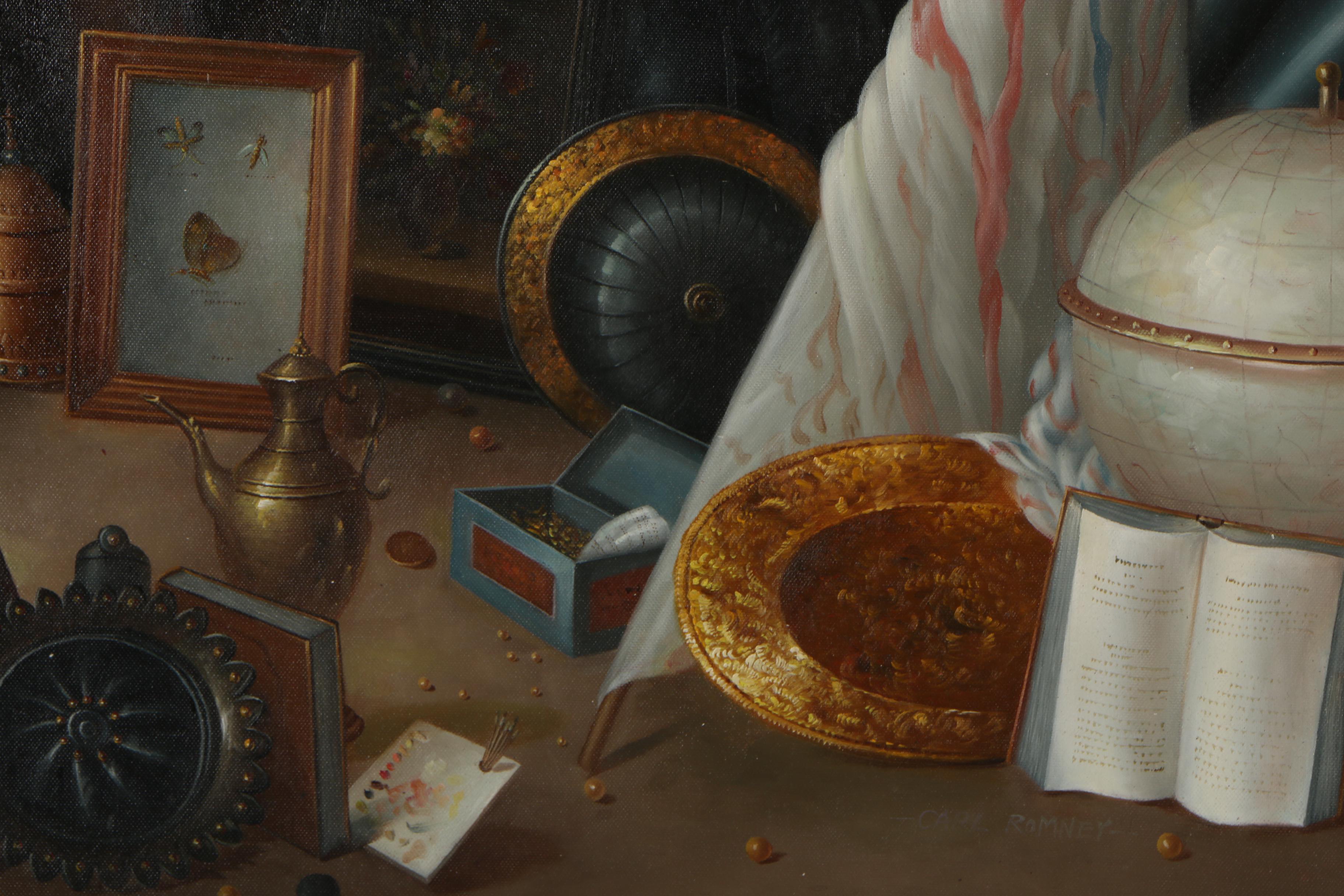 Carl Romney Still Life Oil Painting