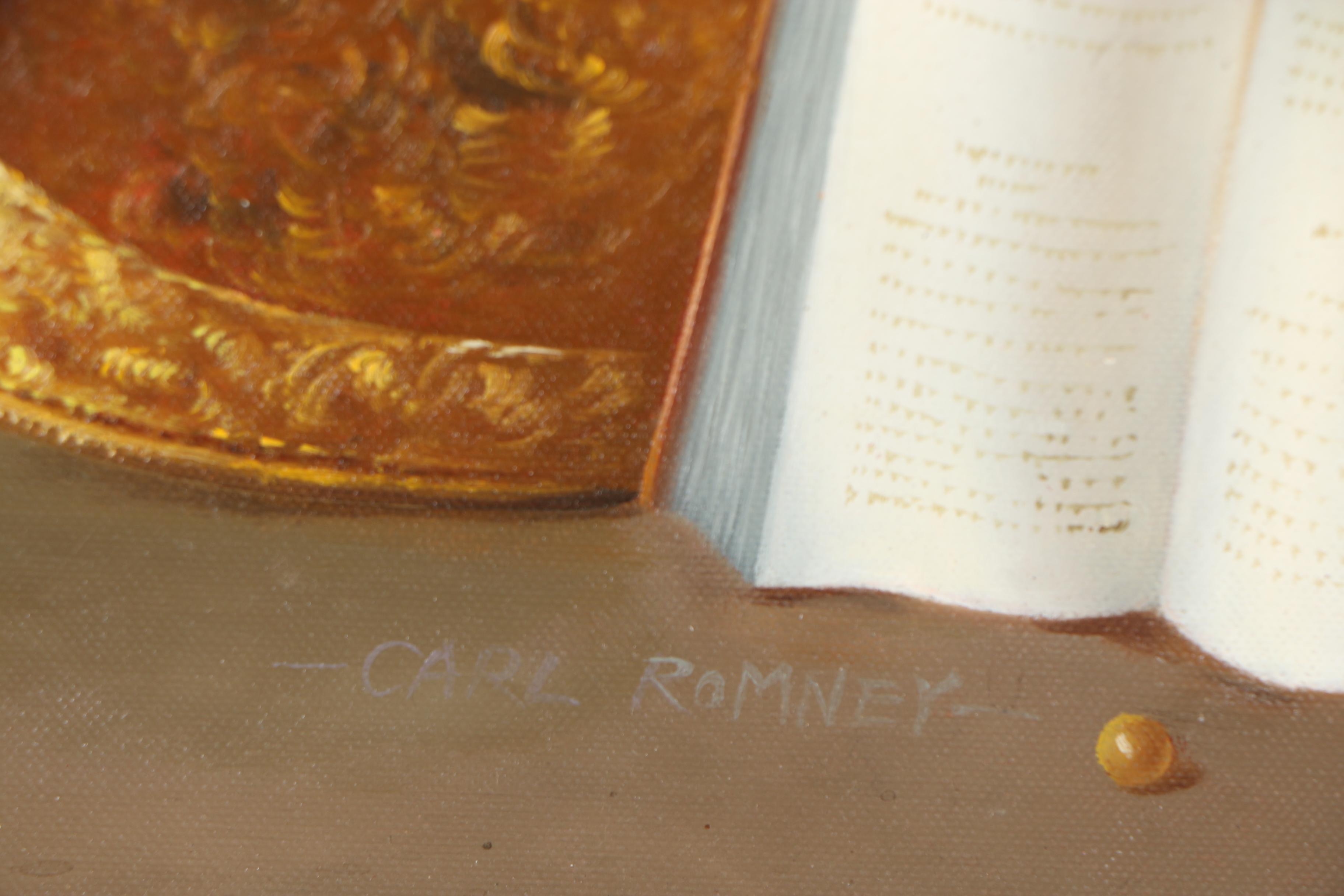 Carl Romney Still Life Oil Painting