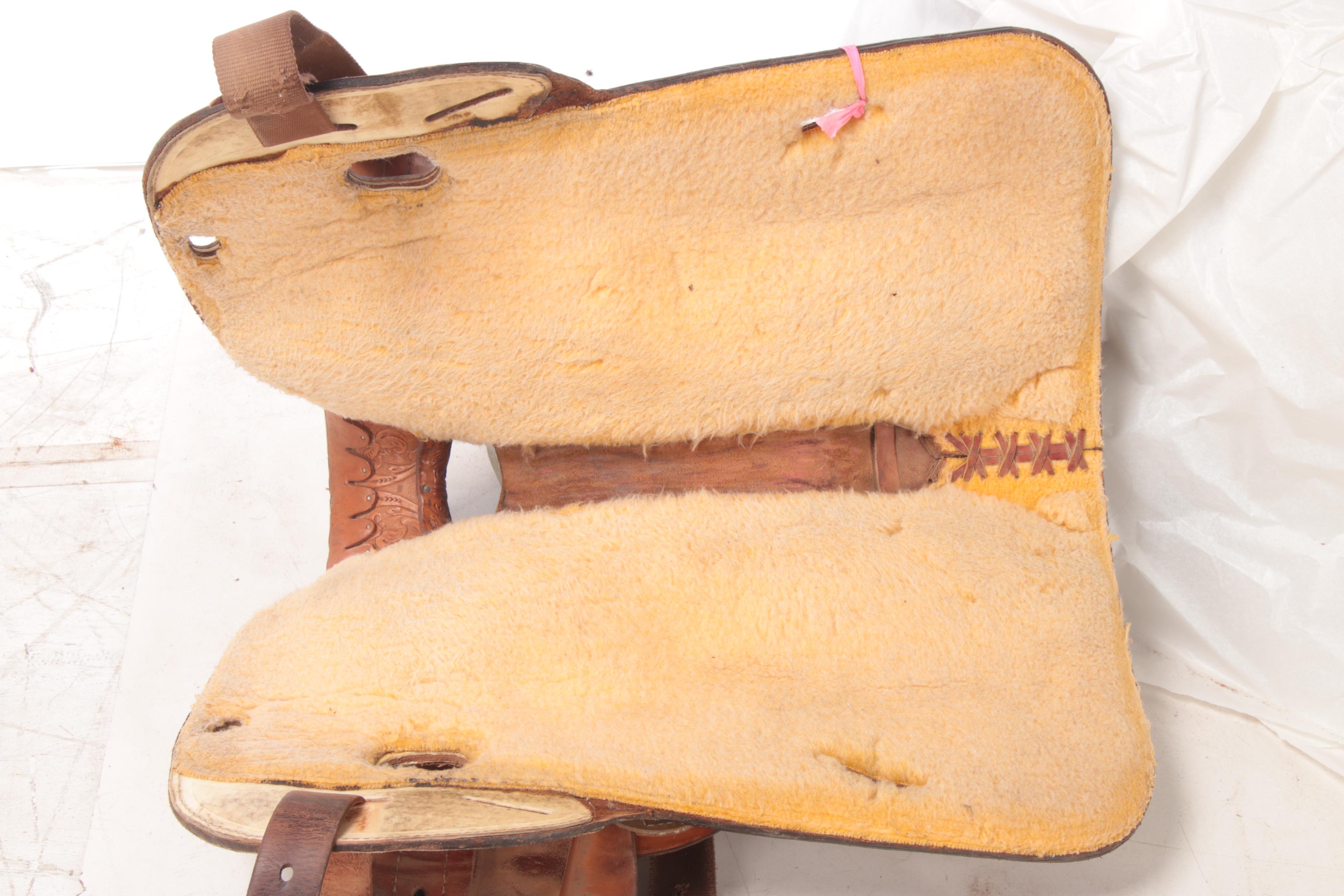 Martha Josey Collection by Circle Y Tooled Leather Barrel Racing Saddle