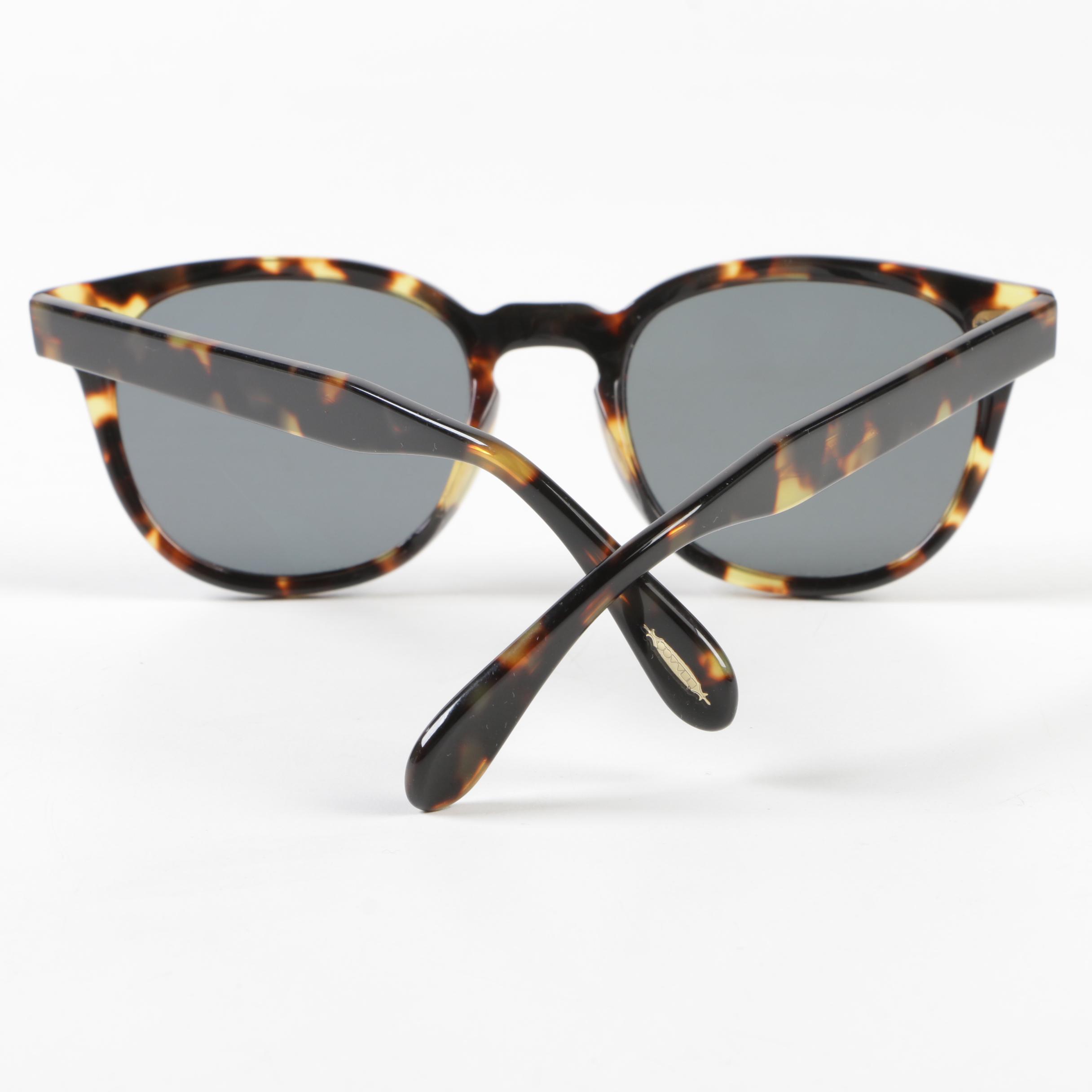 Oliver Peoples Sheldrake Plus Polarized Prescription Sunglasses with Case