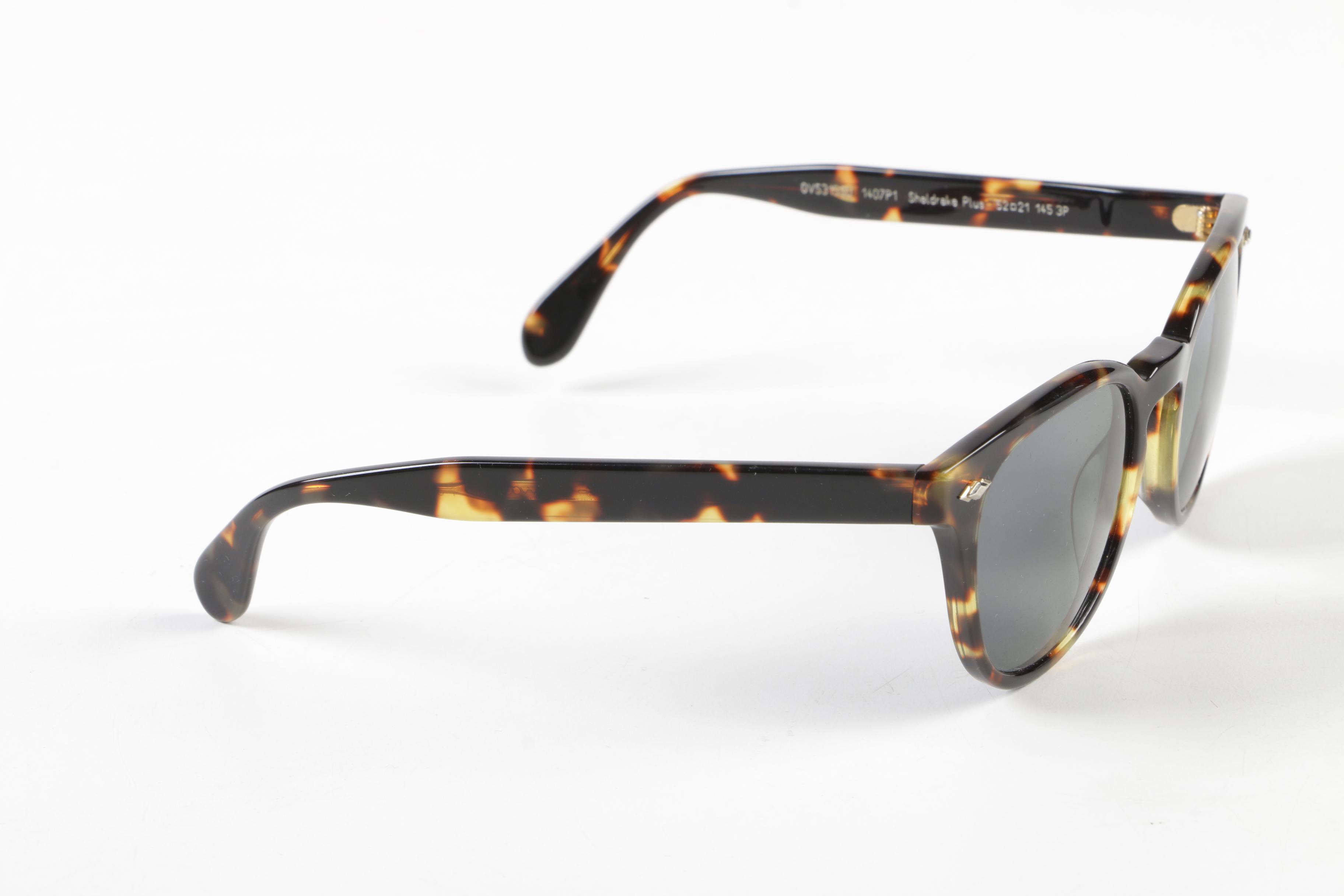 Oliver Peoples Sheldrake Plus Polarized Prescription Sunglasses with Case