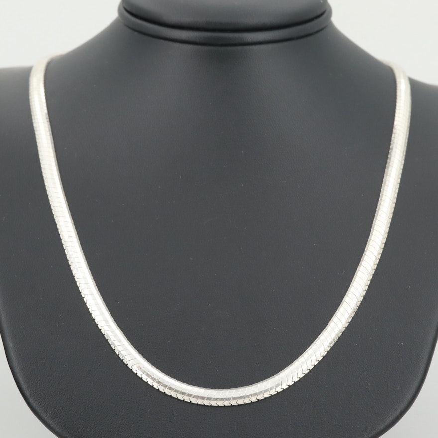 Sterling Silver Snake Chain Necklace