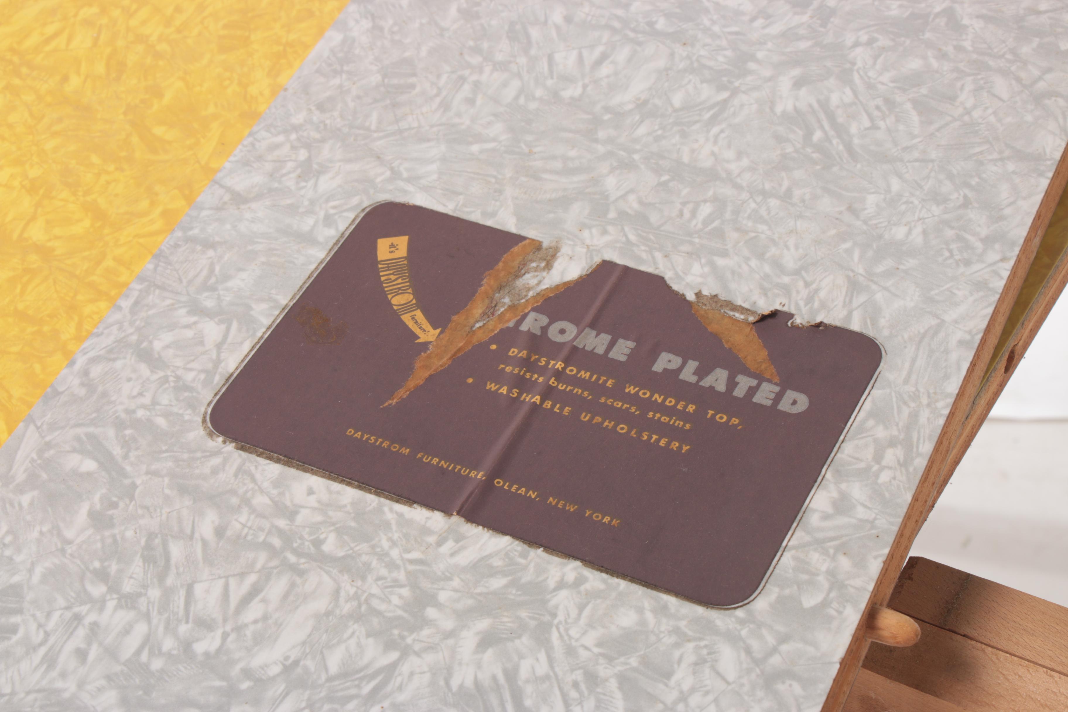 Mid Century Modern Daystrom Metal and Laminate Kitchen Table and Chairs