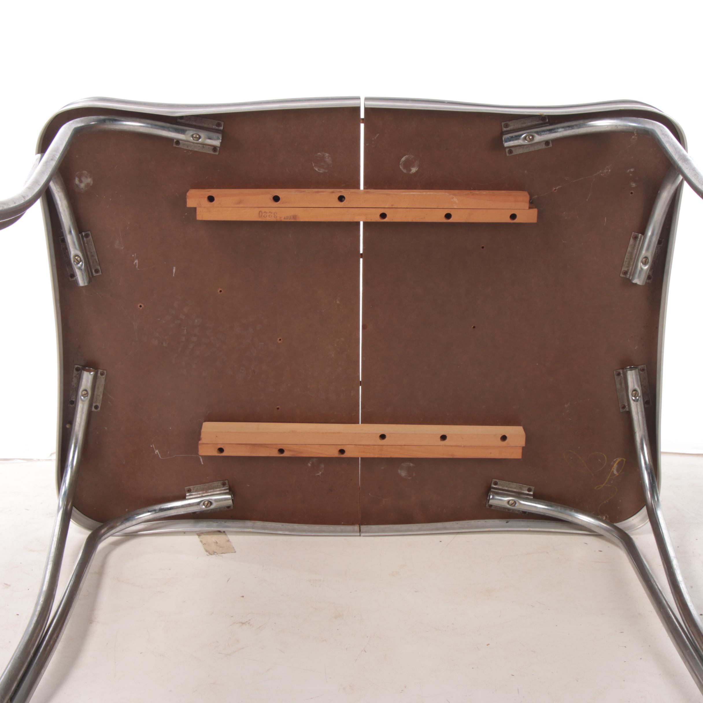 Mid Century Modern Daystrom Metal and Laminate Kitchen Table and Chairs