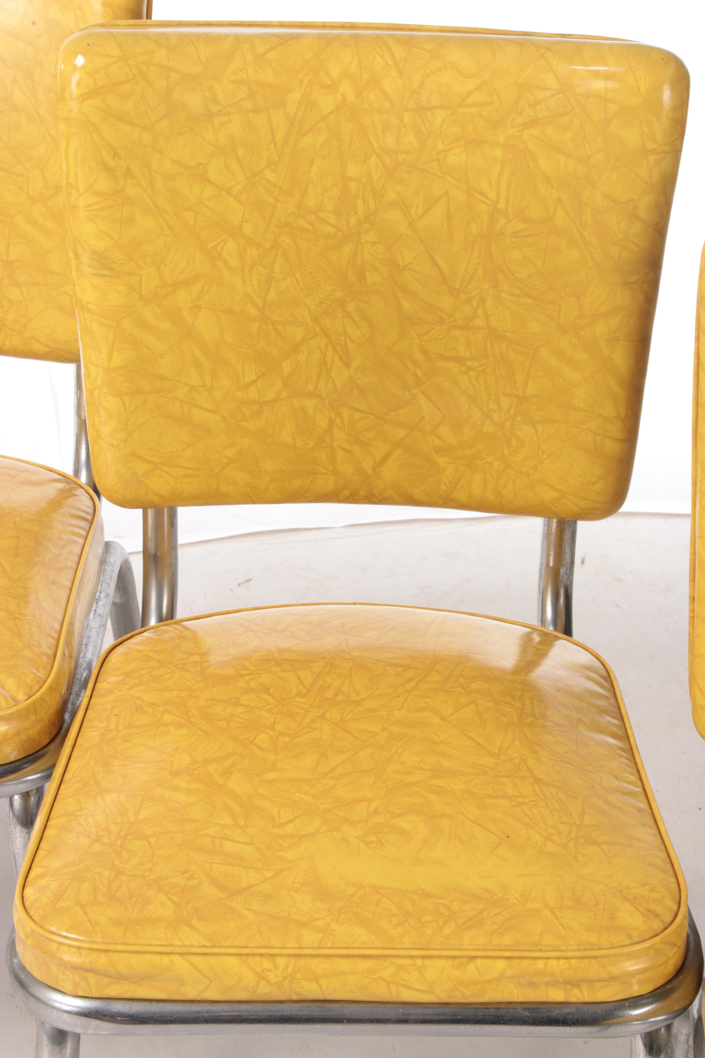 Mid Century Modern Daystrom Metal and Laminate Kitchen Table and Chairs