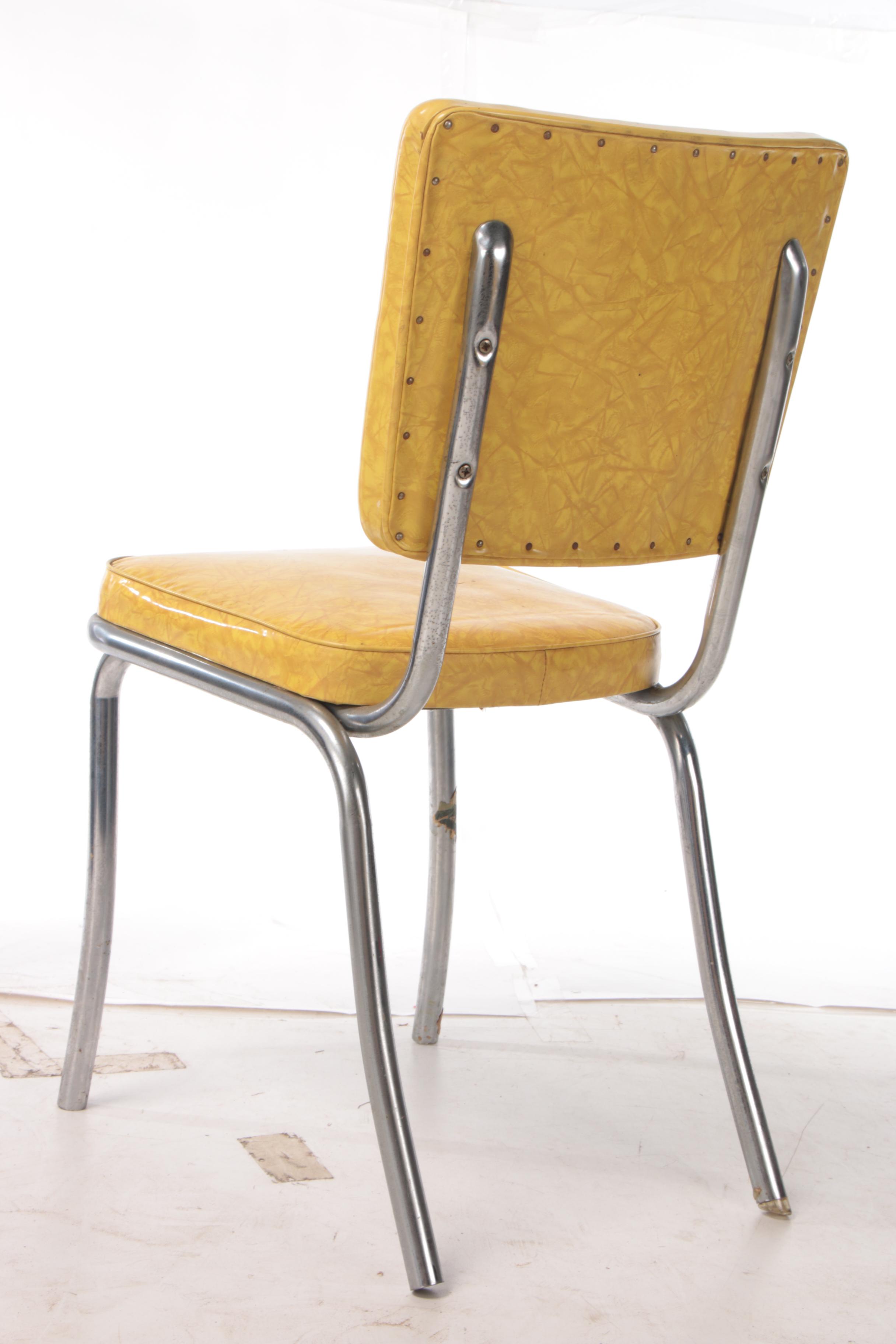 Mid Century Modern Daystrom Metal and Laminate Kitchen Table and Chairs