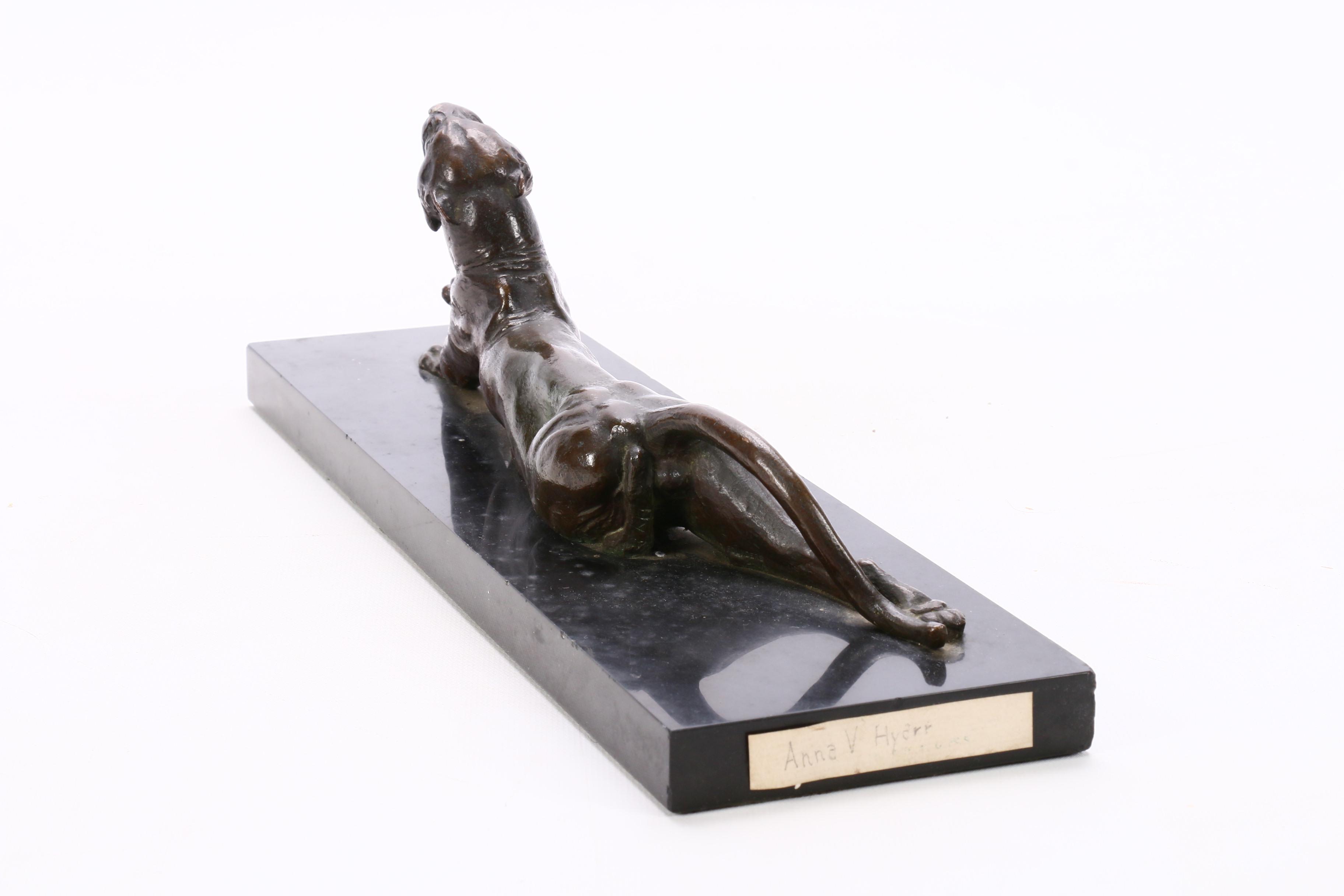 Anna Vaughn Hyatt Huntington Bronze "Yawning Tiger"