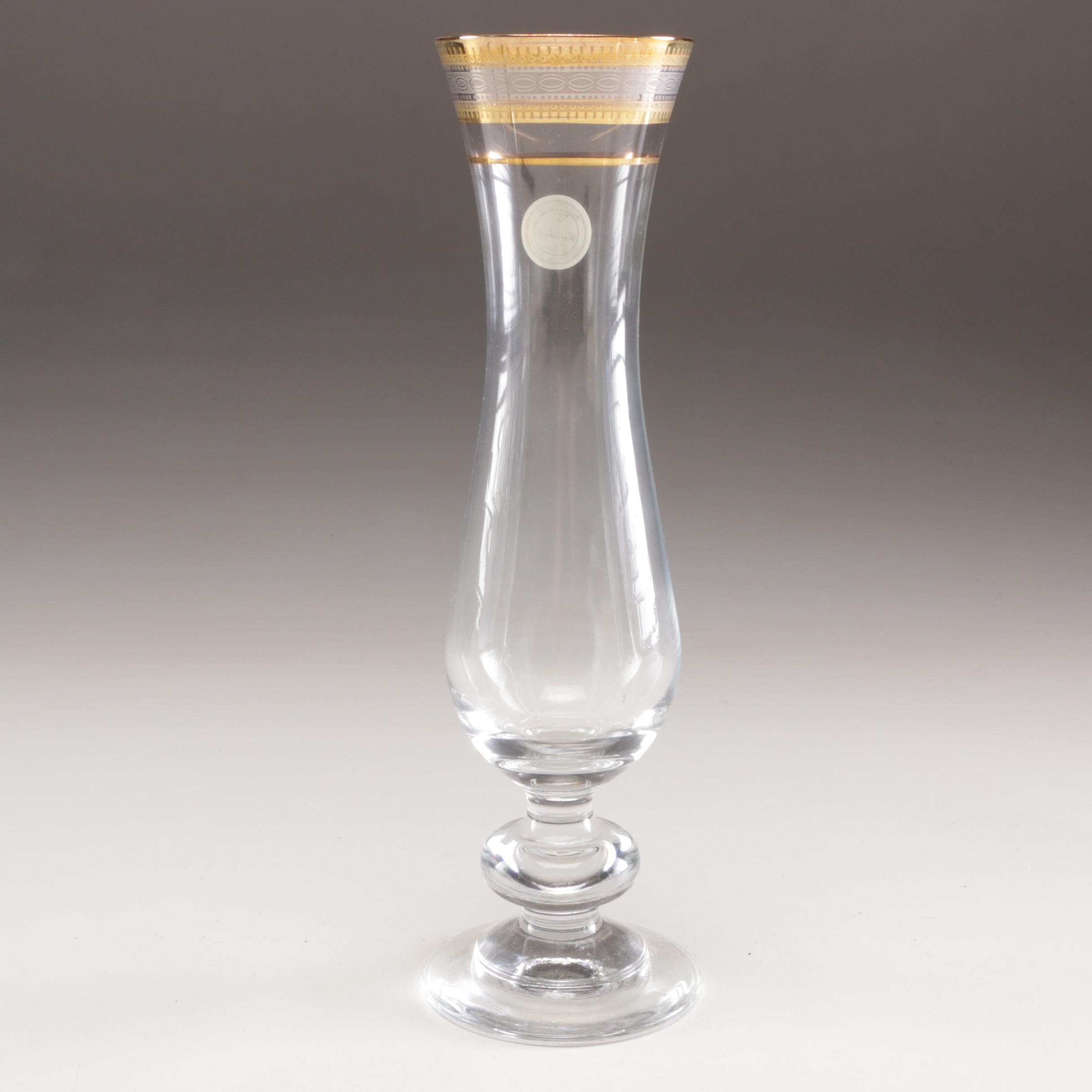 Mikasa Crystal Stemware plus Crystal Vase