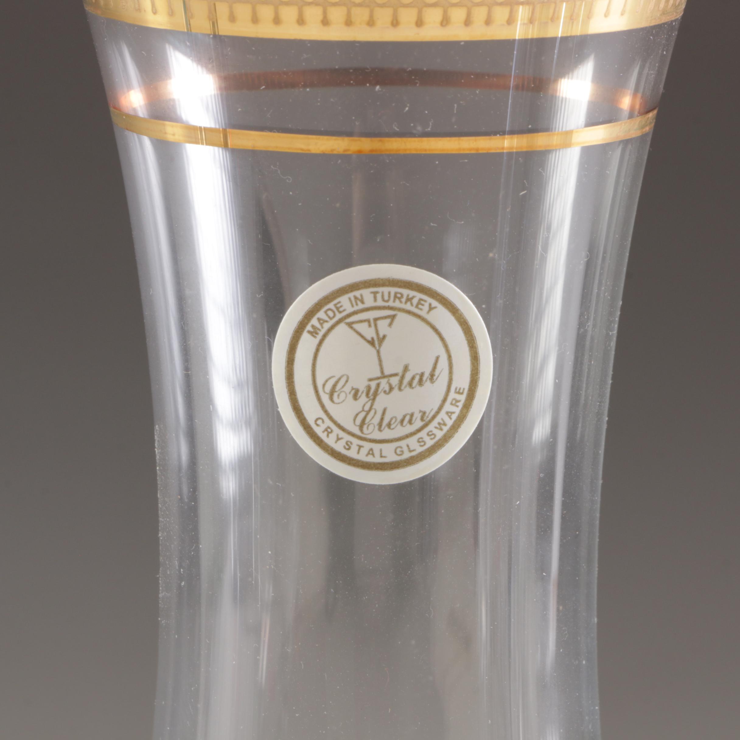 Mikasa Crystal Stemware plus Crystal Vase