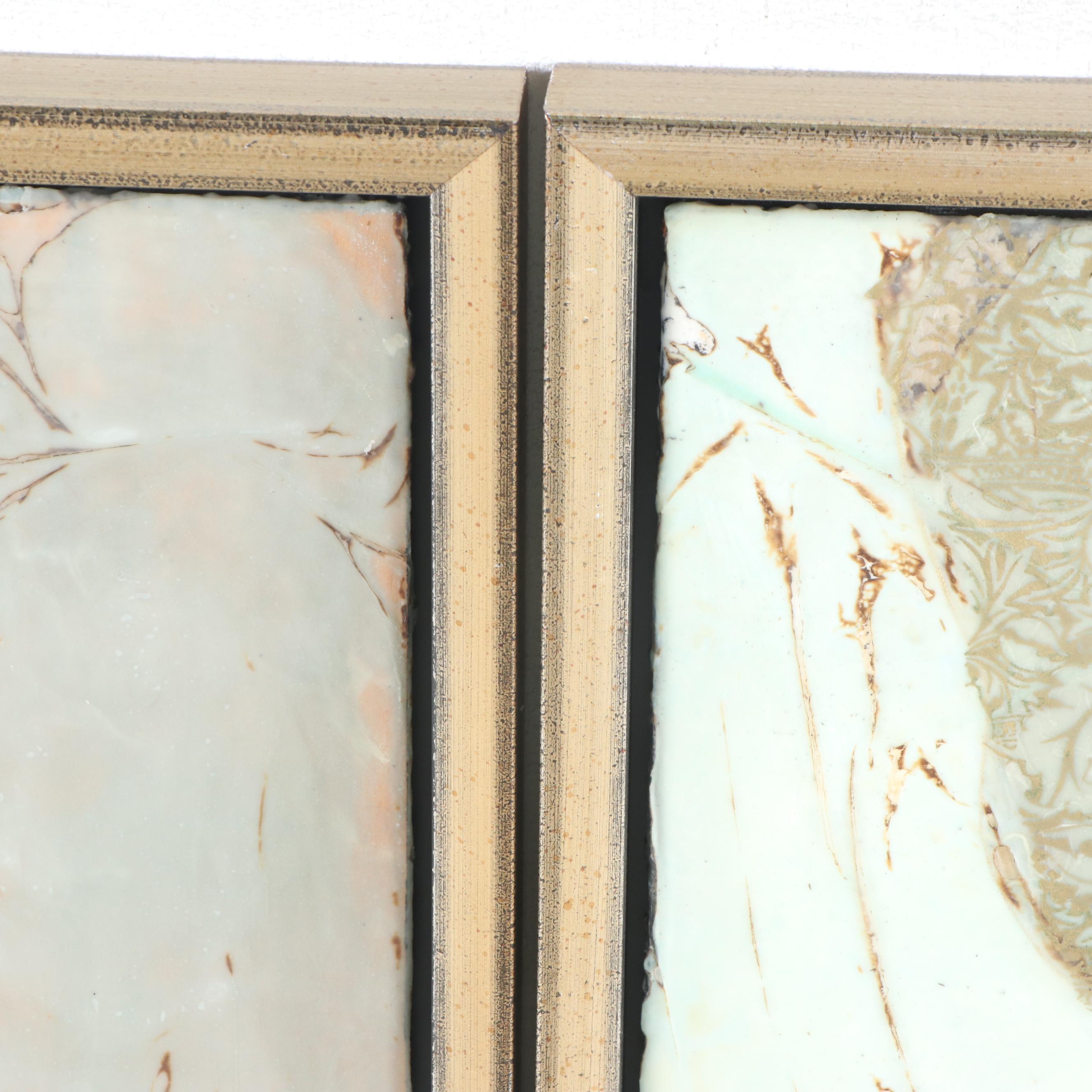 Maxine Mattson-Lawrence Encaustic Paintings "Golden Fern III"