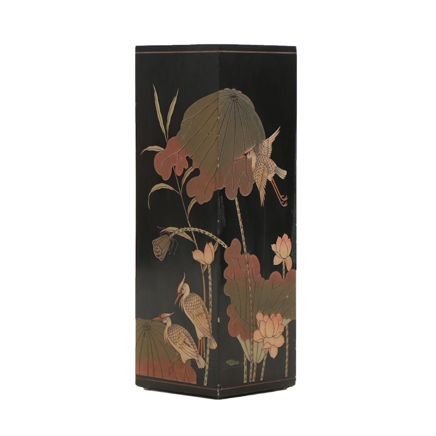 Chinese Coromandel Lacquer Display Stand