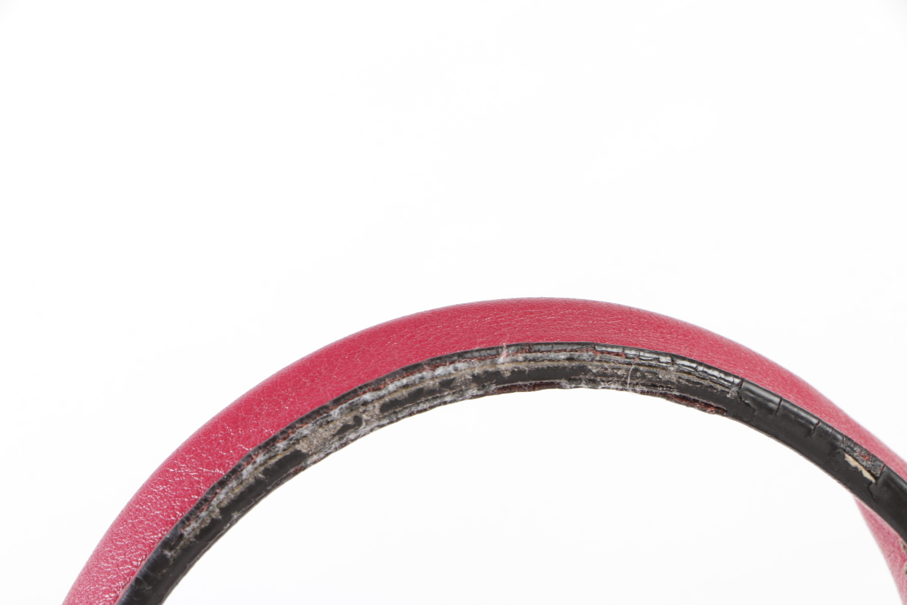 Cartier Perforated Red Leather Marcello de Cartier Small Bag